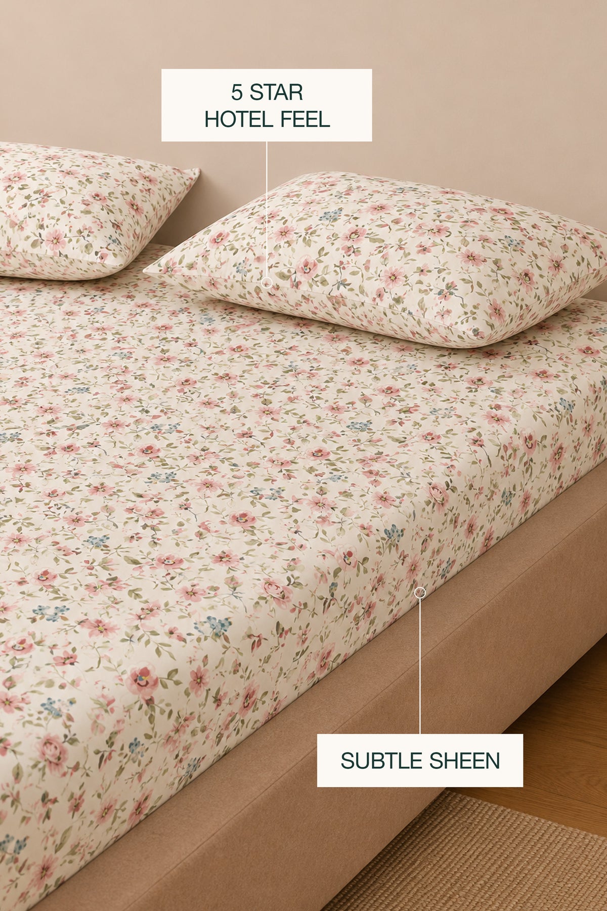 Petal Interlace Sateen Sheet Set