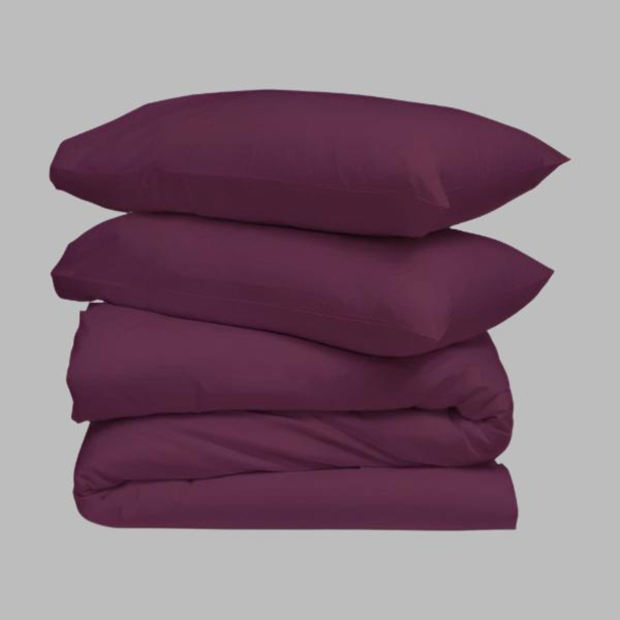 Plum Duvet Cover Set - THE LINEN COMPANY