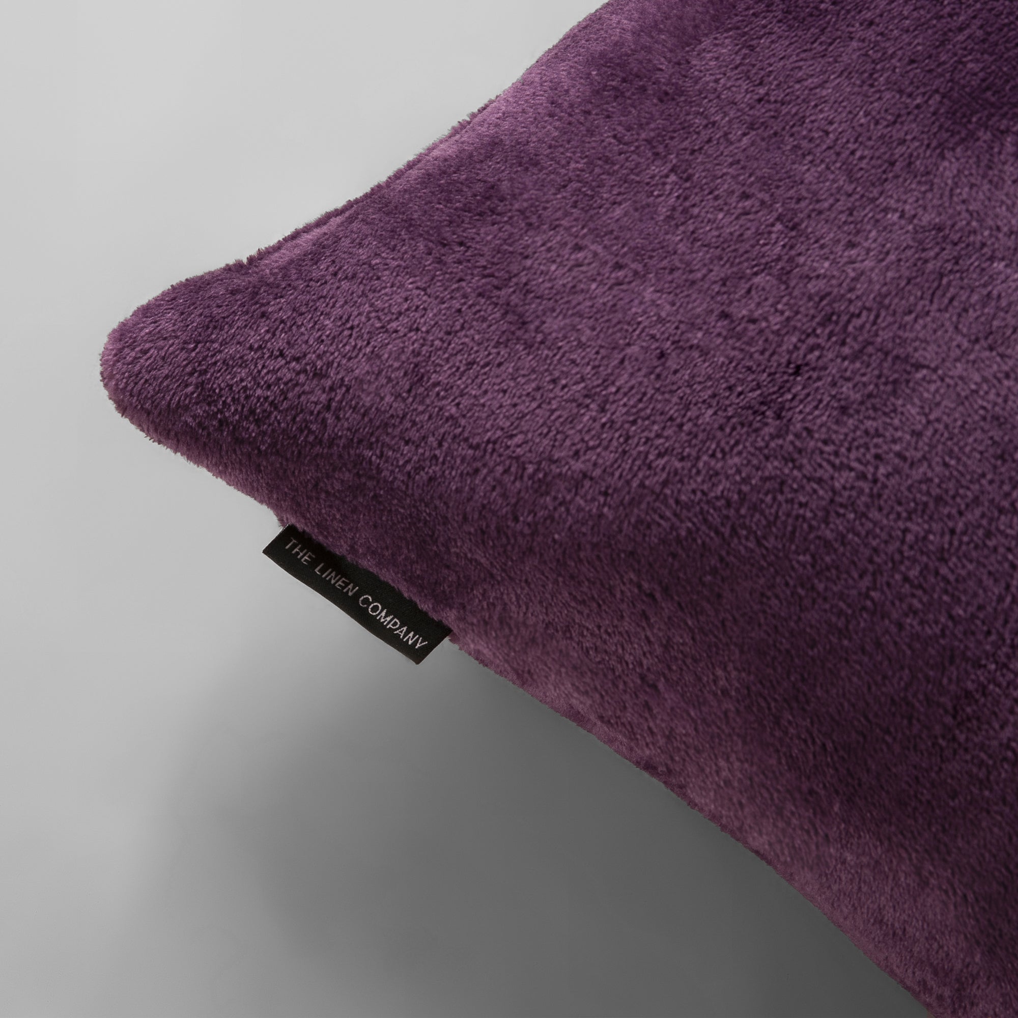 Plum Plush Cushion - THE LINEN COMPANY