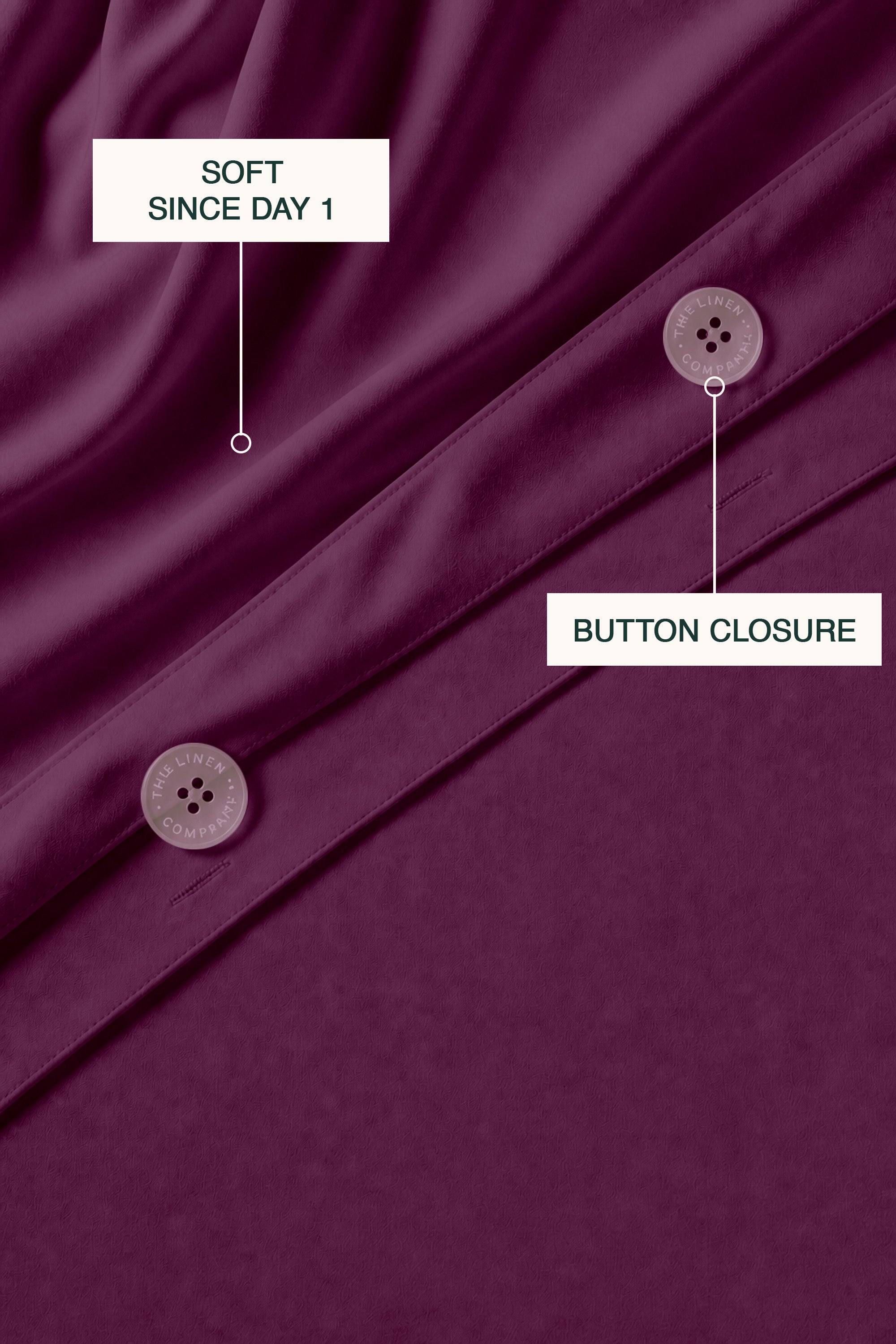 T200 Plum Duvet Cover Set