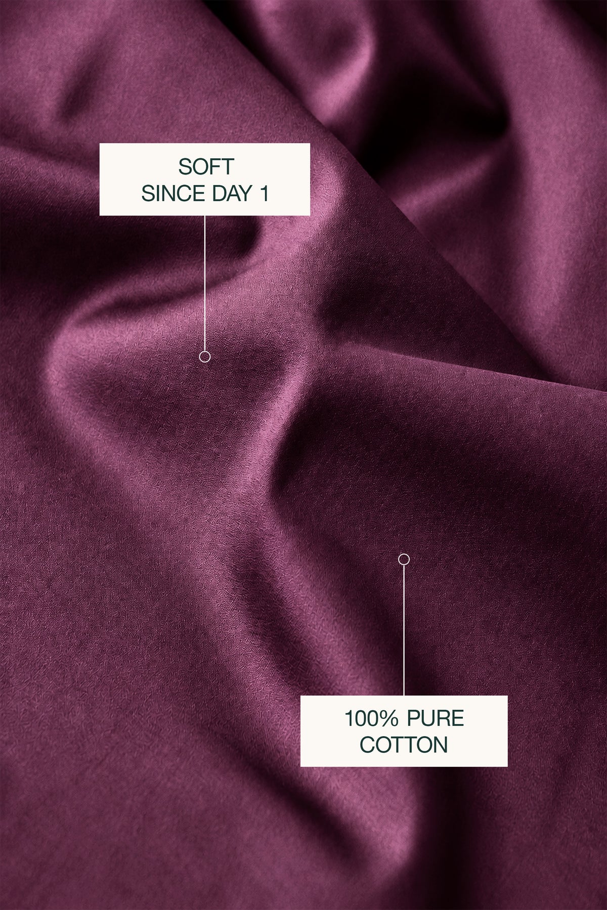 Silky Bamboo Plum Fitted Sheet Set
