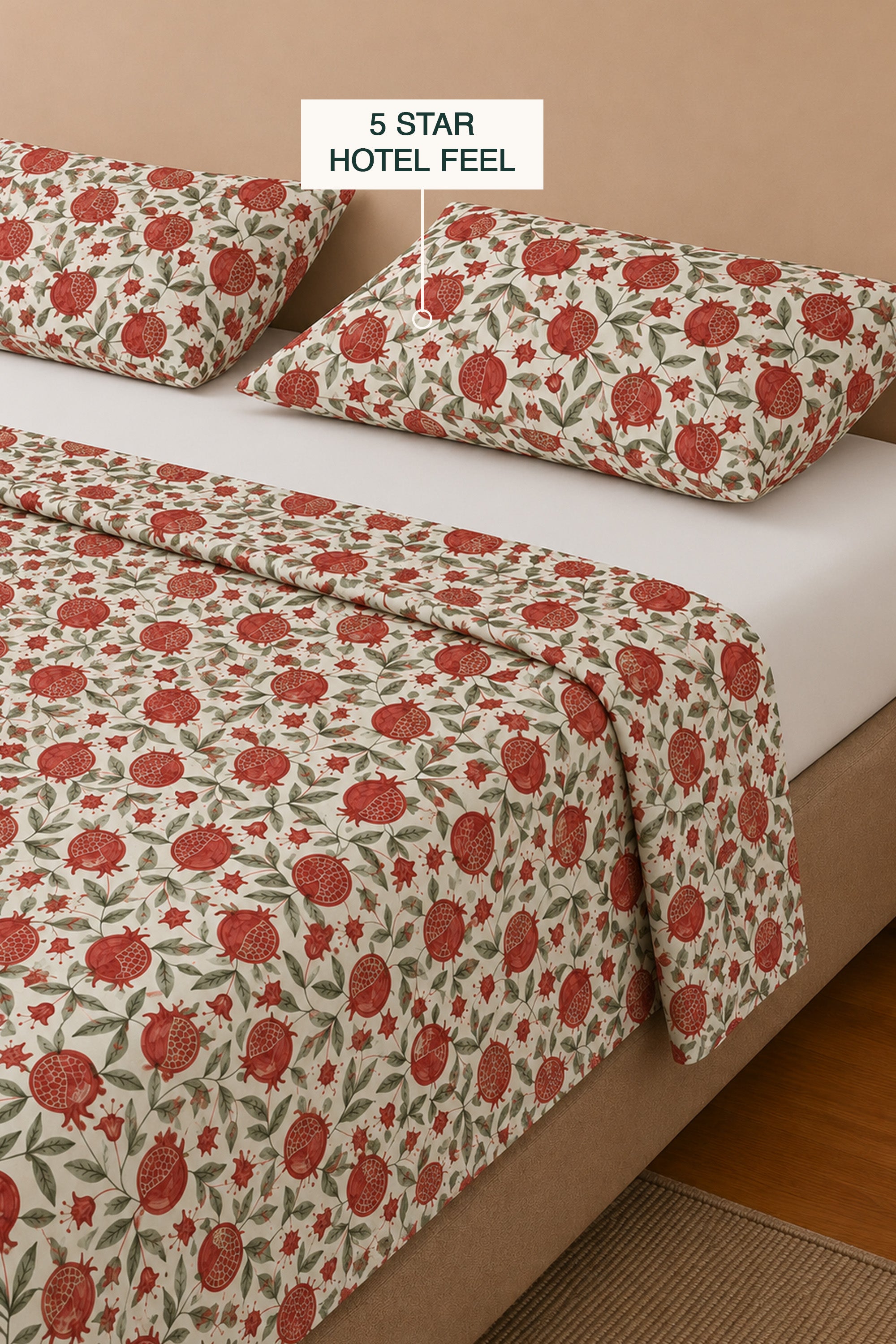 Pomme Noir Sateen Bed Sheet Set