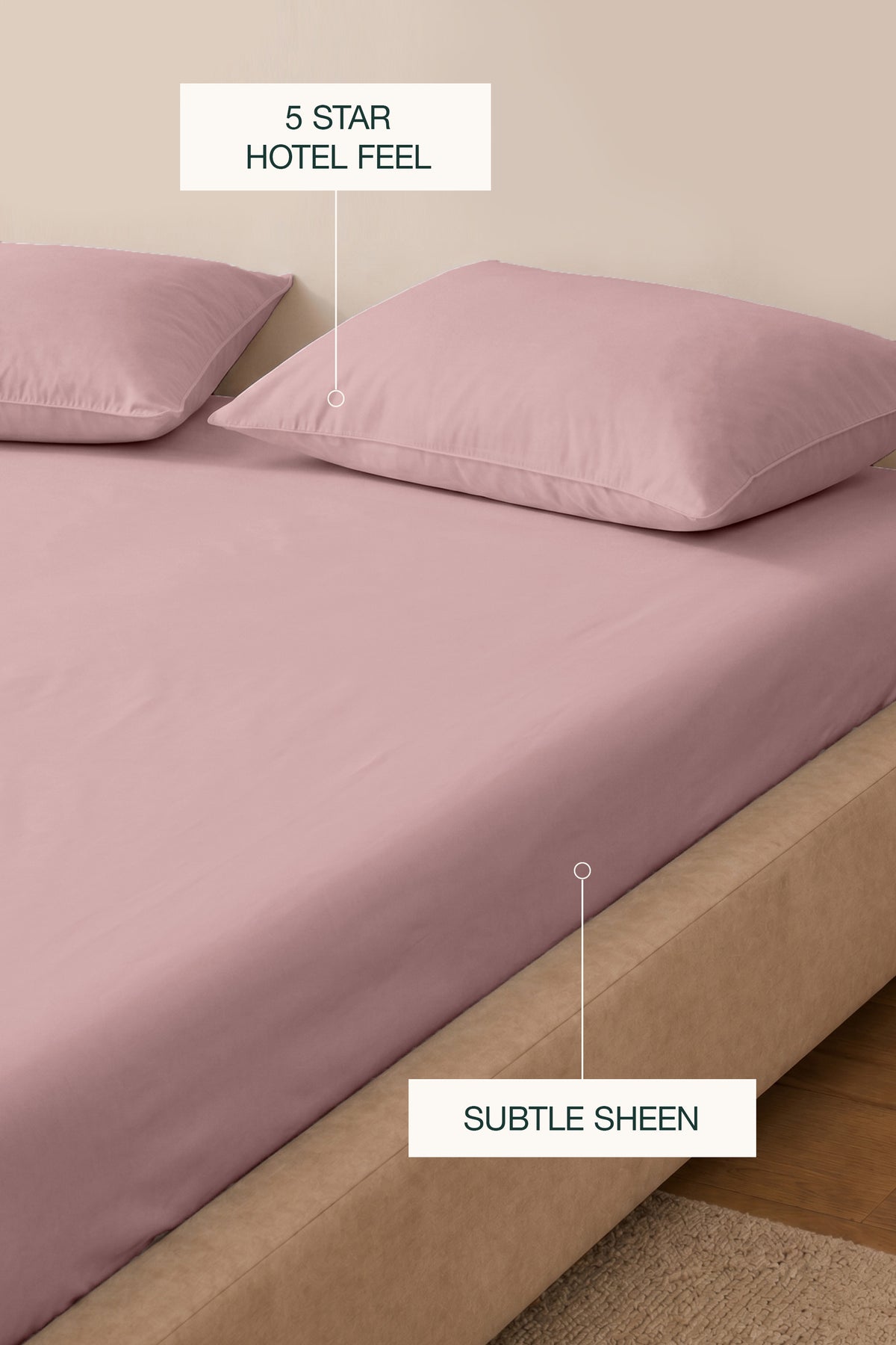 T200 Powder Pink Sheet Set