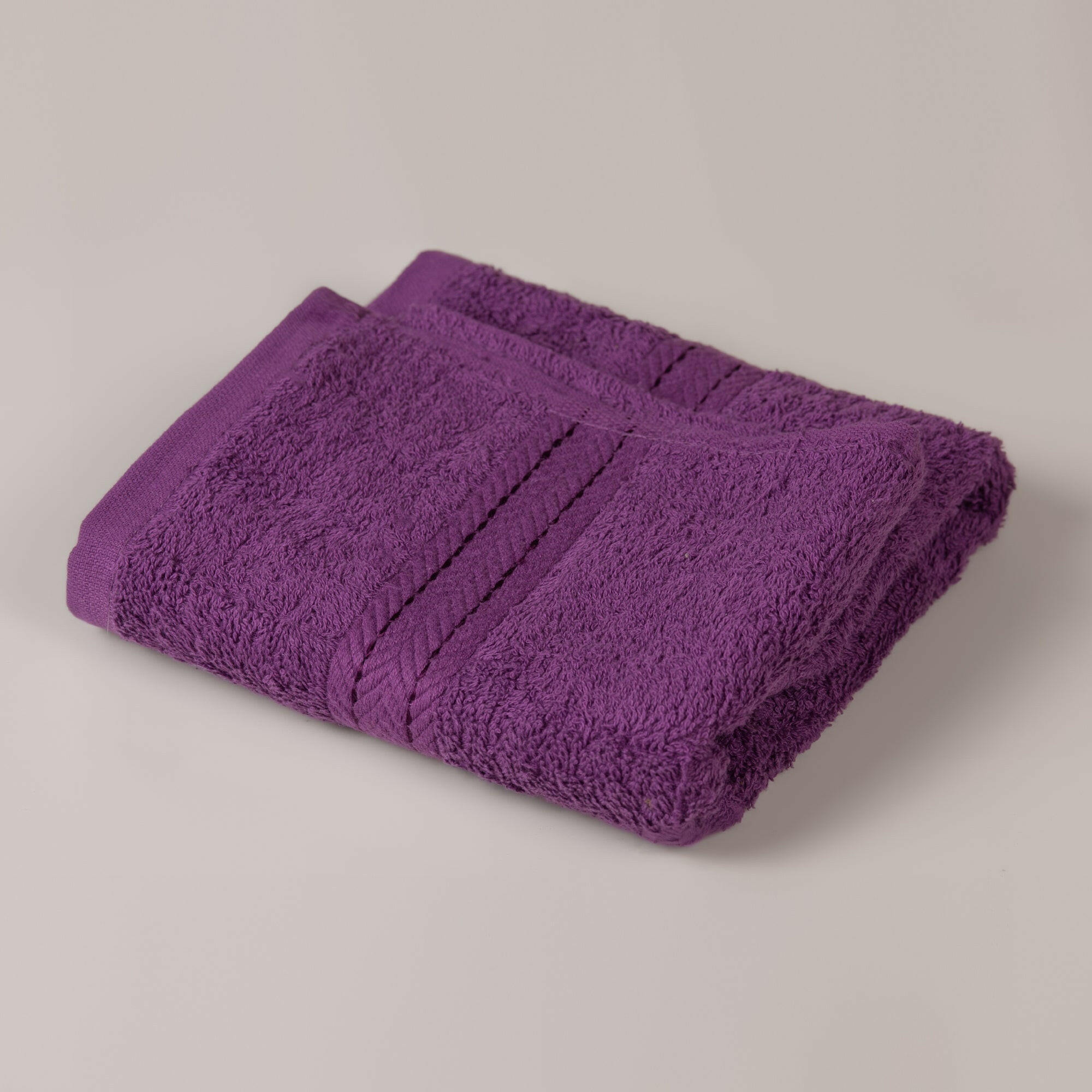 Purple Zigzag Hand Towel - THE LINEN COMPANY