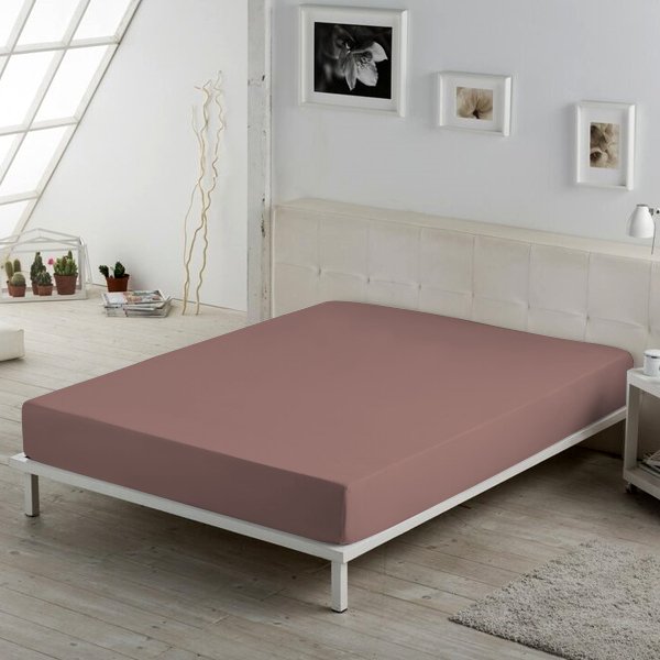 Rose Pink Solid Bed Sheet Set - THE LINEN COMPANY