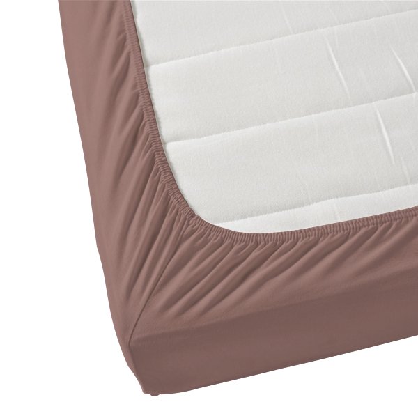 Rose Pink Solid Fitted Sheet Set - THE LINEN COMPANY