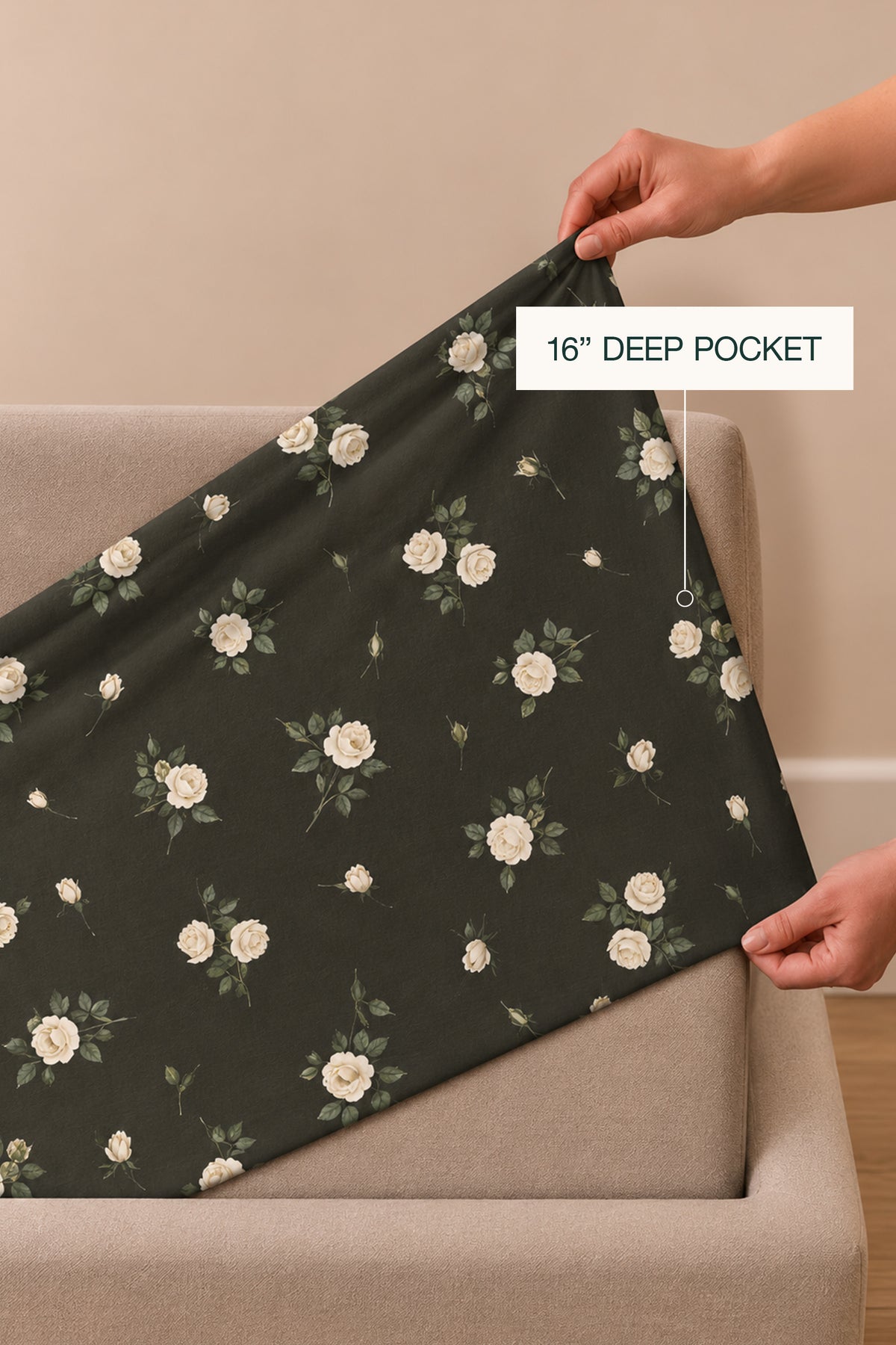 Roseque Percale Bed Sheet Set