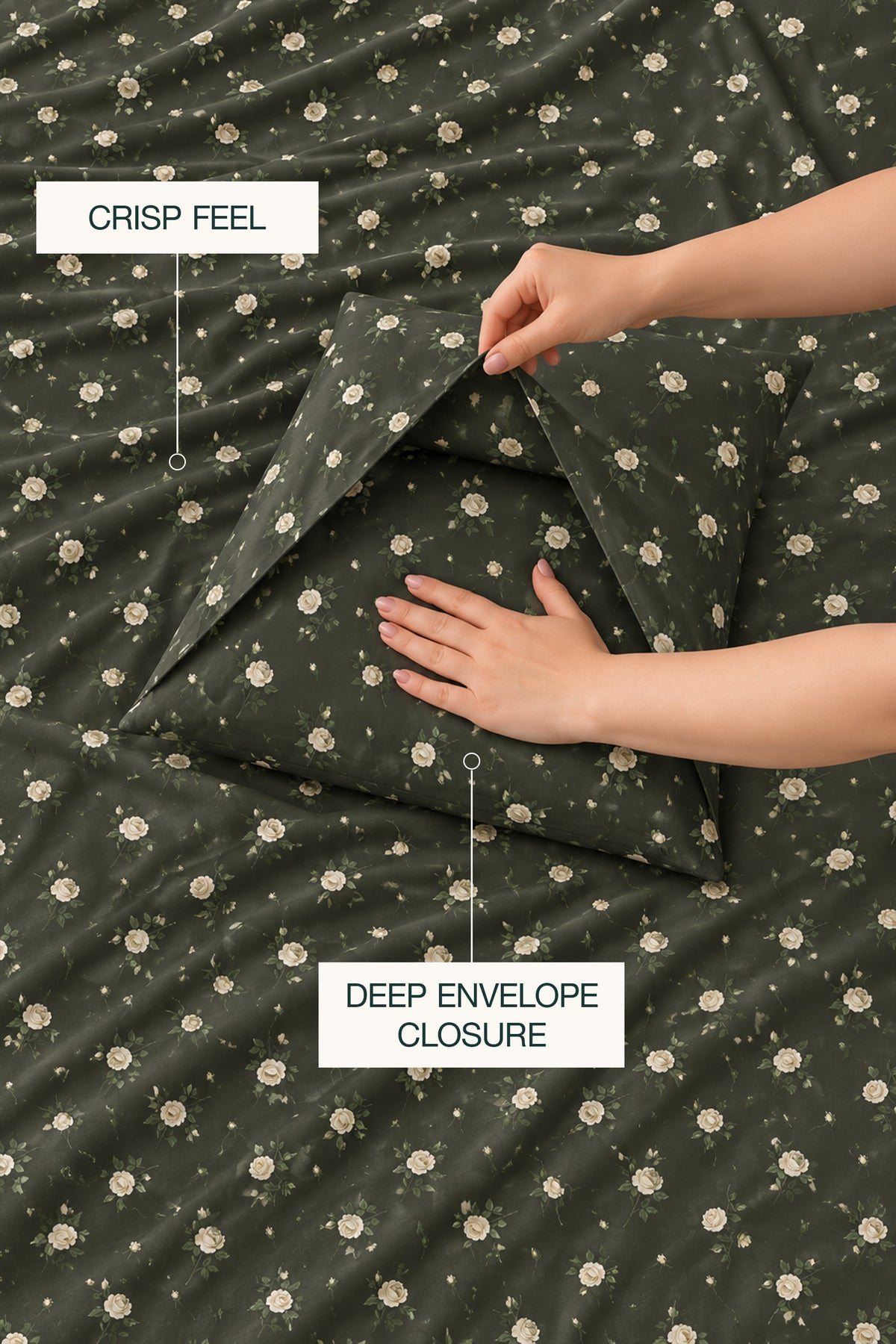 Roseque Percale Duvet Cover set