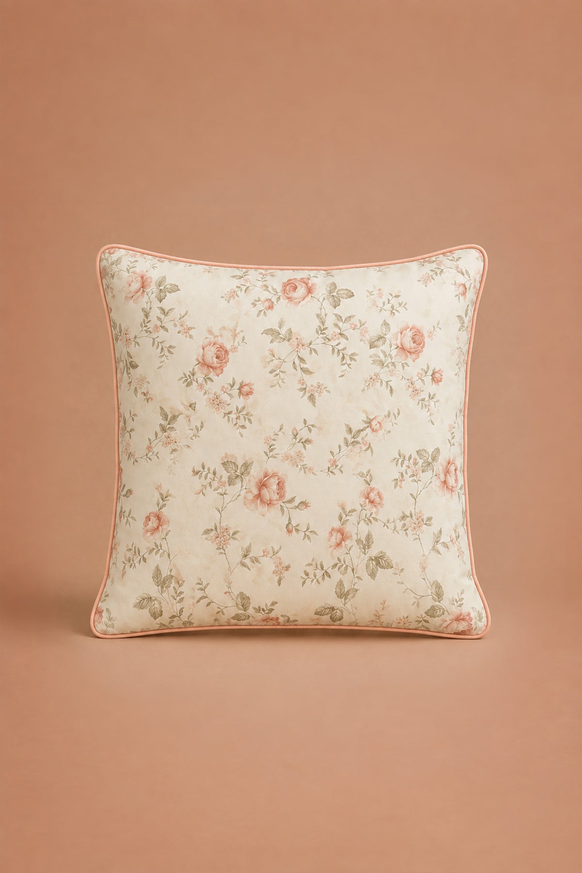 Rosy Affair Sateen Cushion Cover