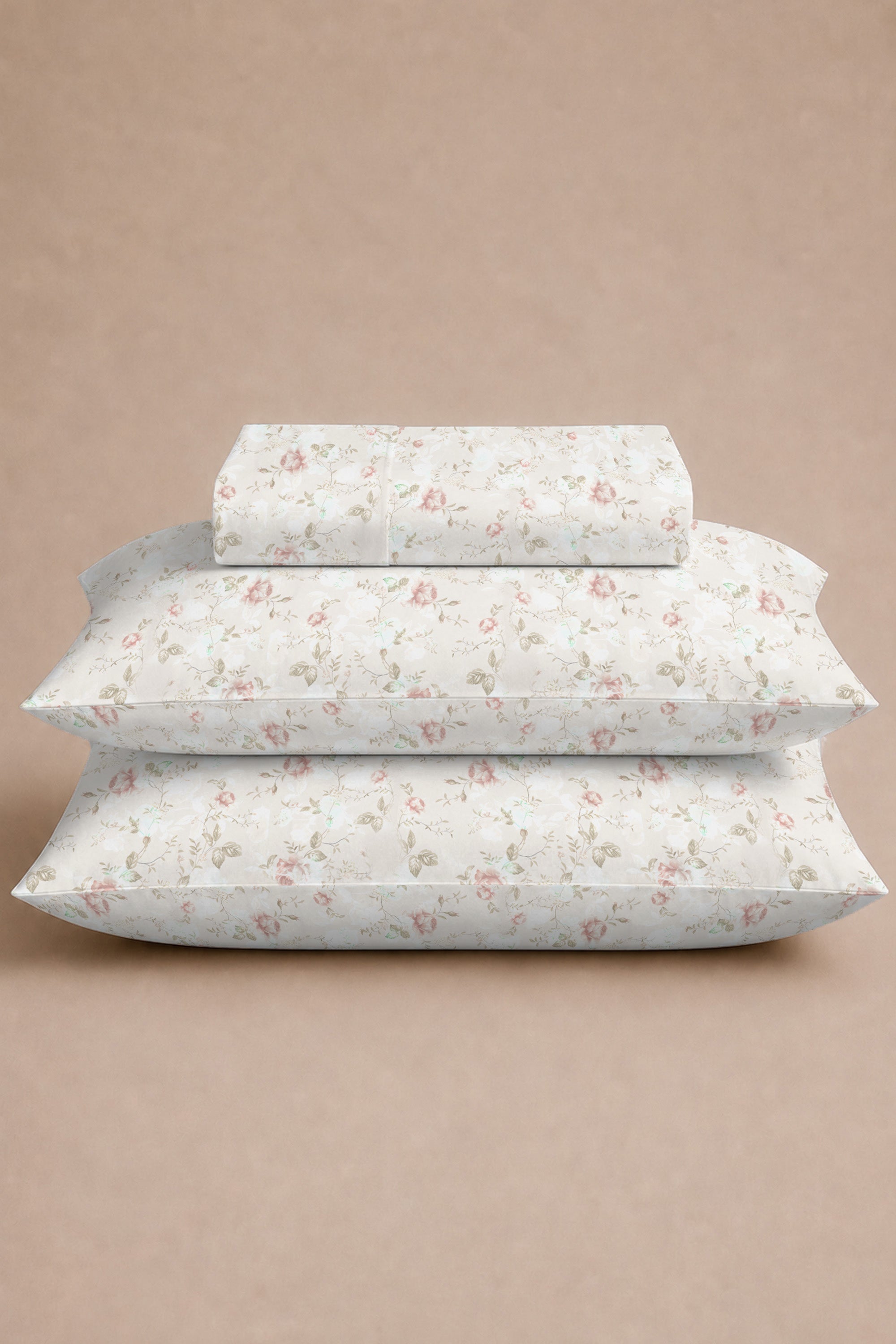 Rosy Affair Sateen Bed Sheet Set