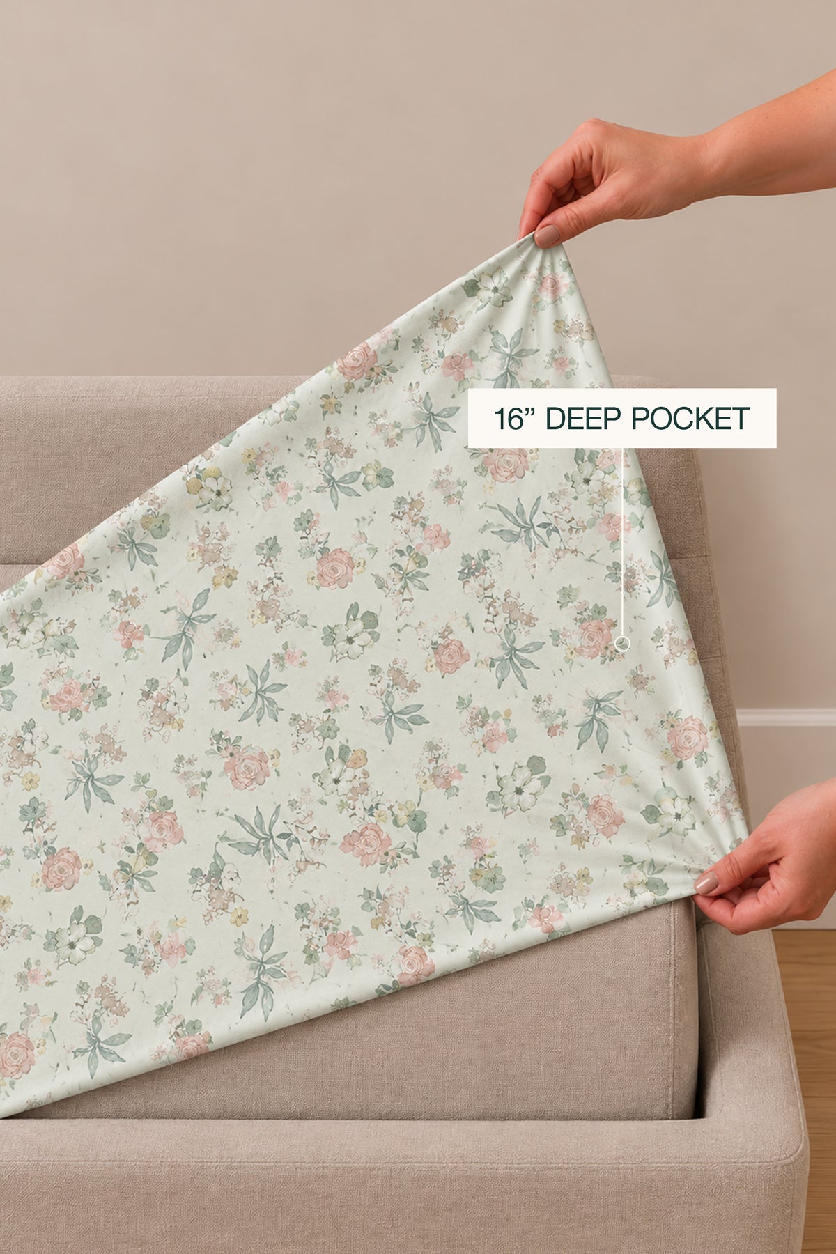 Sage Garden Percale Sheet Set