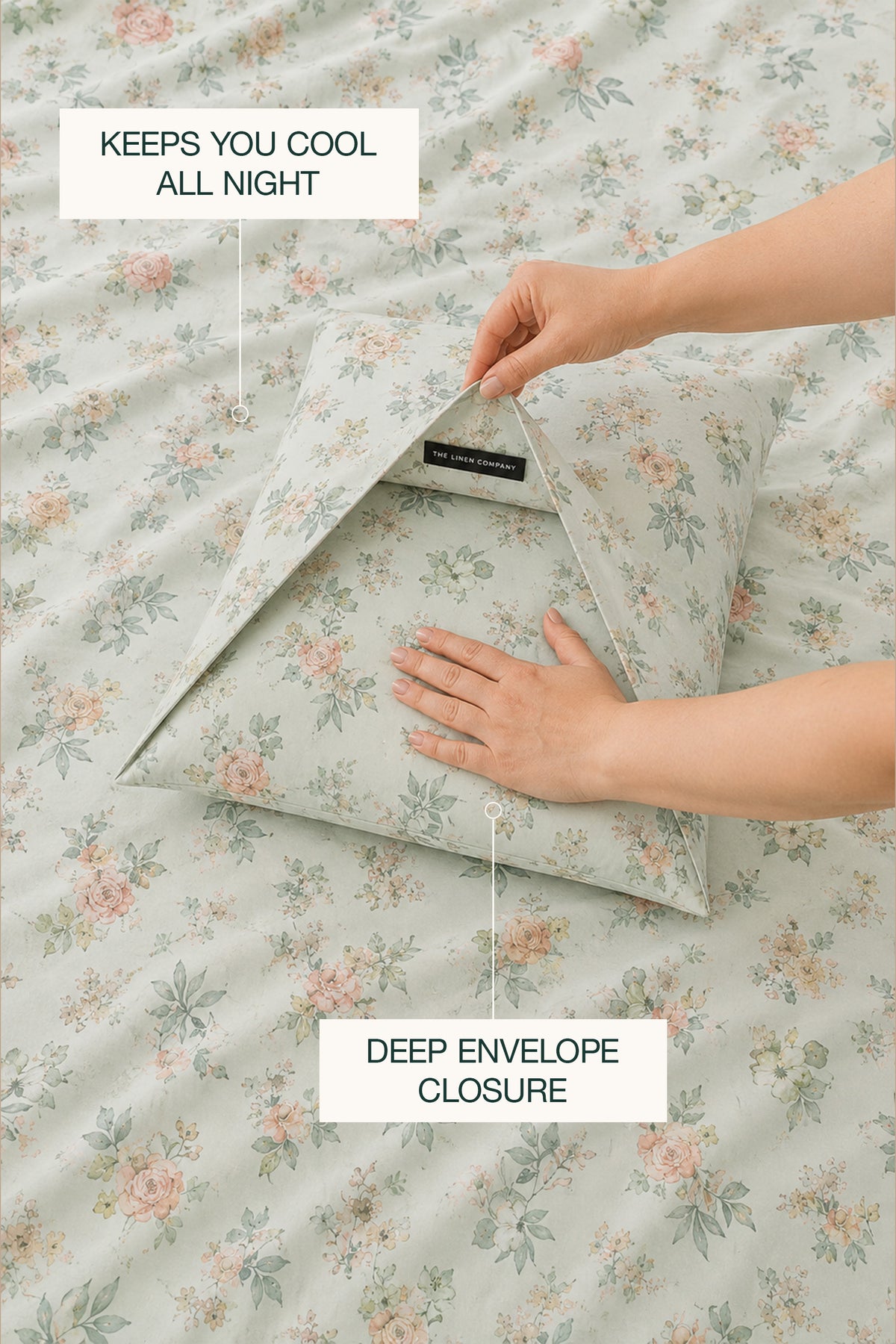 Sage Garden Percale Duvet Set