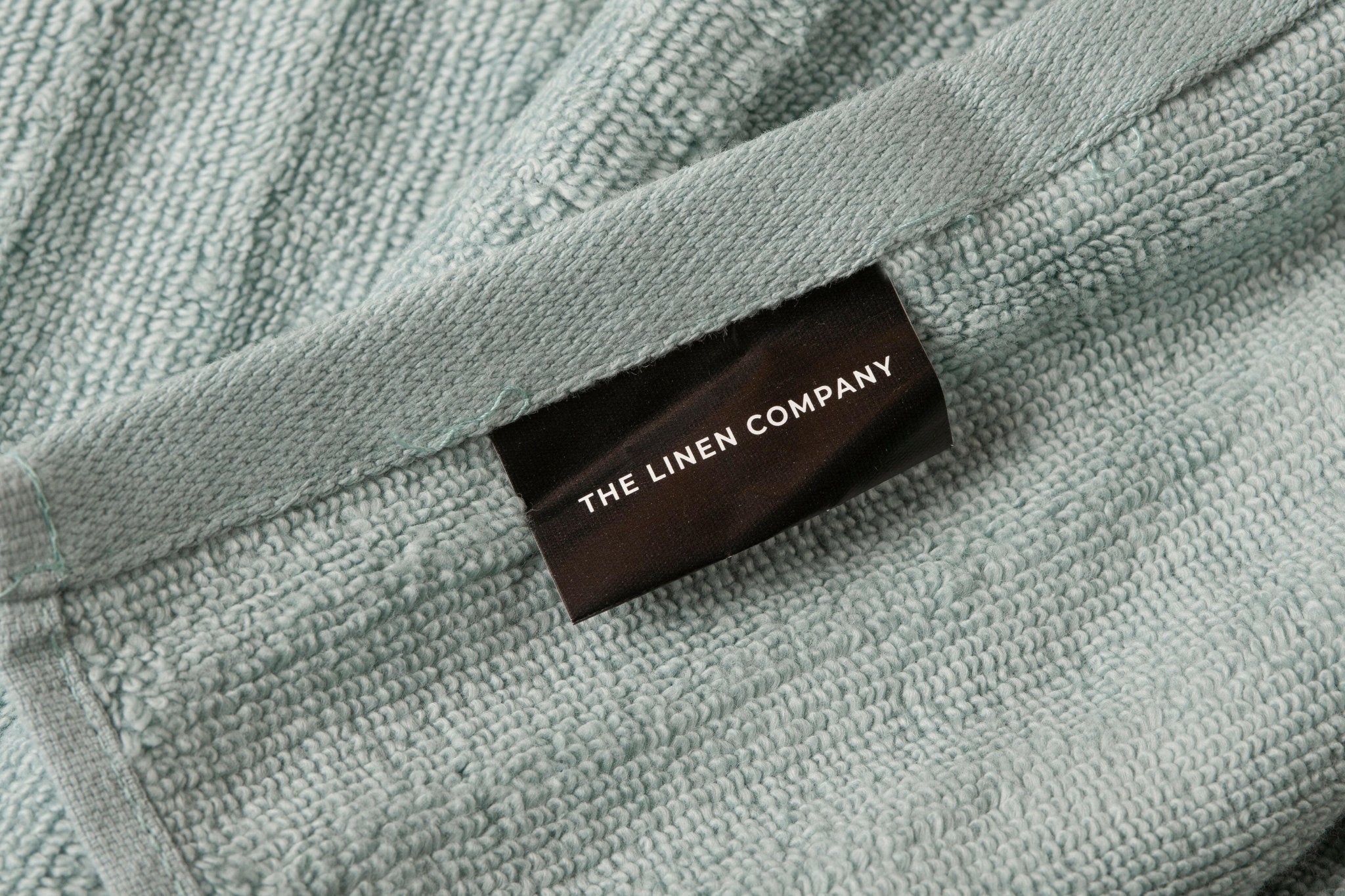 Sea Green Stripe Embossed Hand Towel - THE LINEN COMPANY