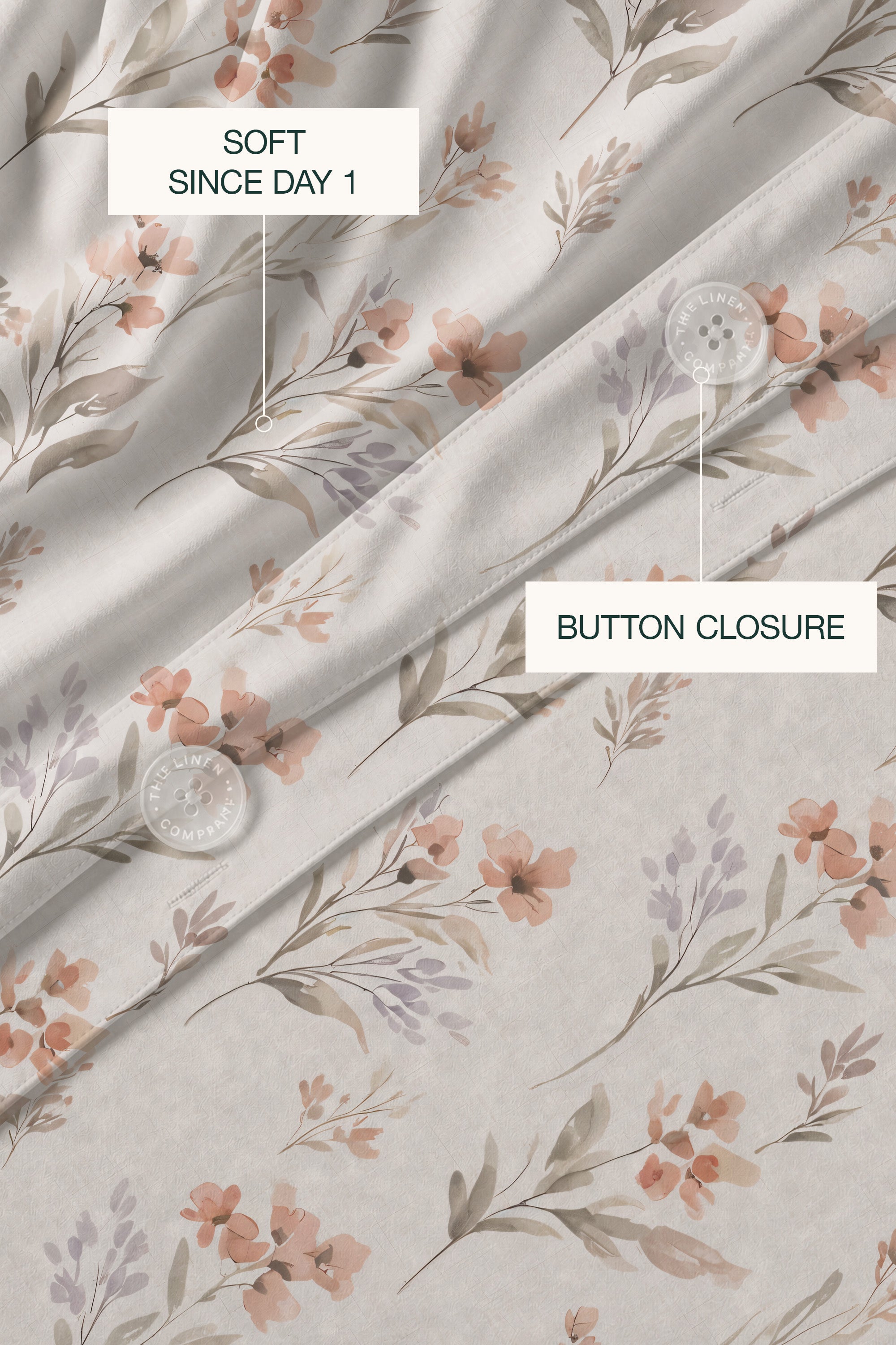 Serene Garden Sateen Duvet cover Set