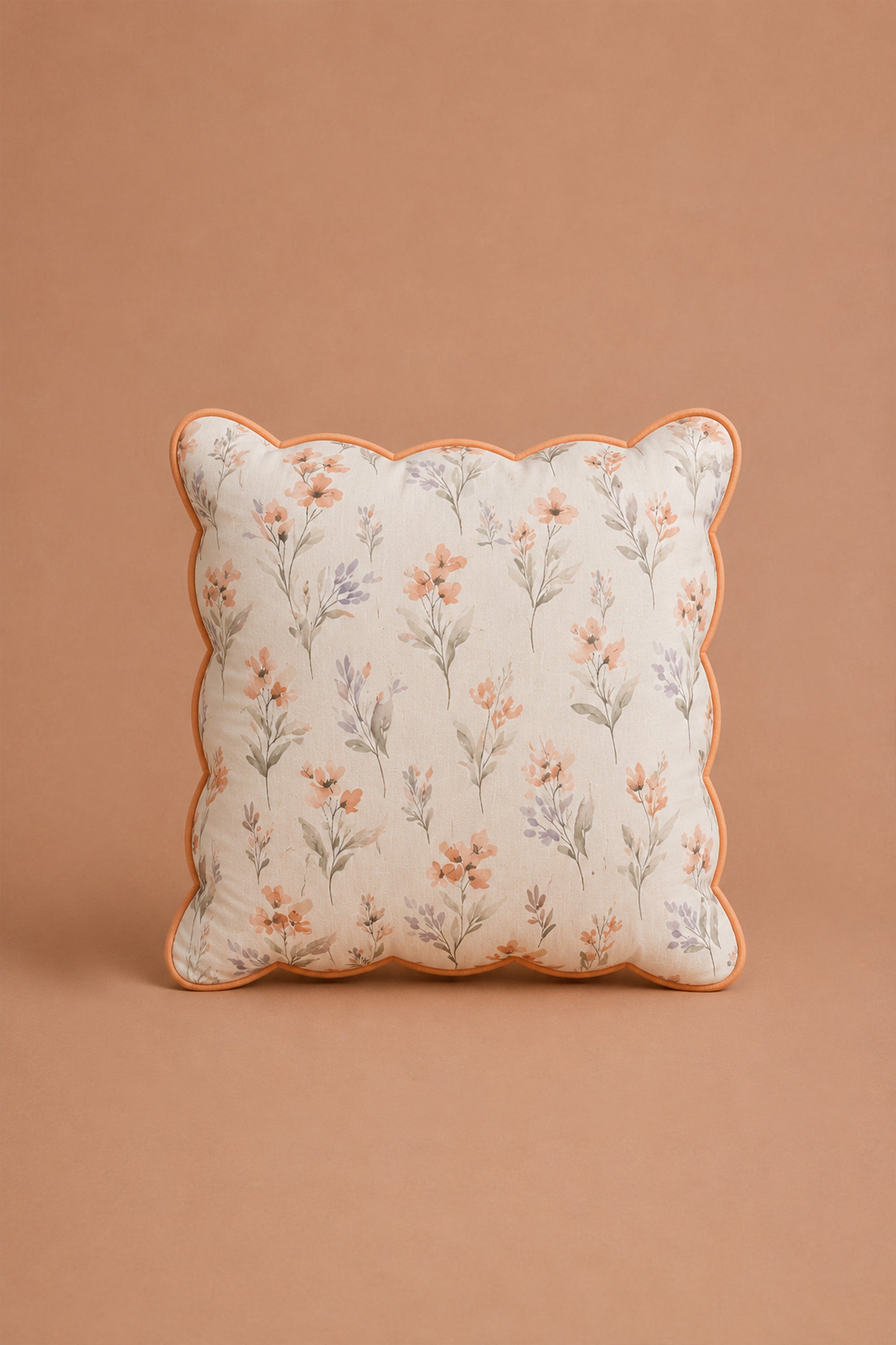 Serene Garden Sateen Cushion Cover
