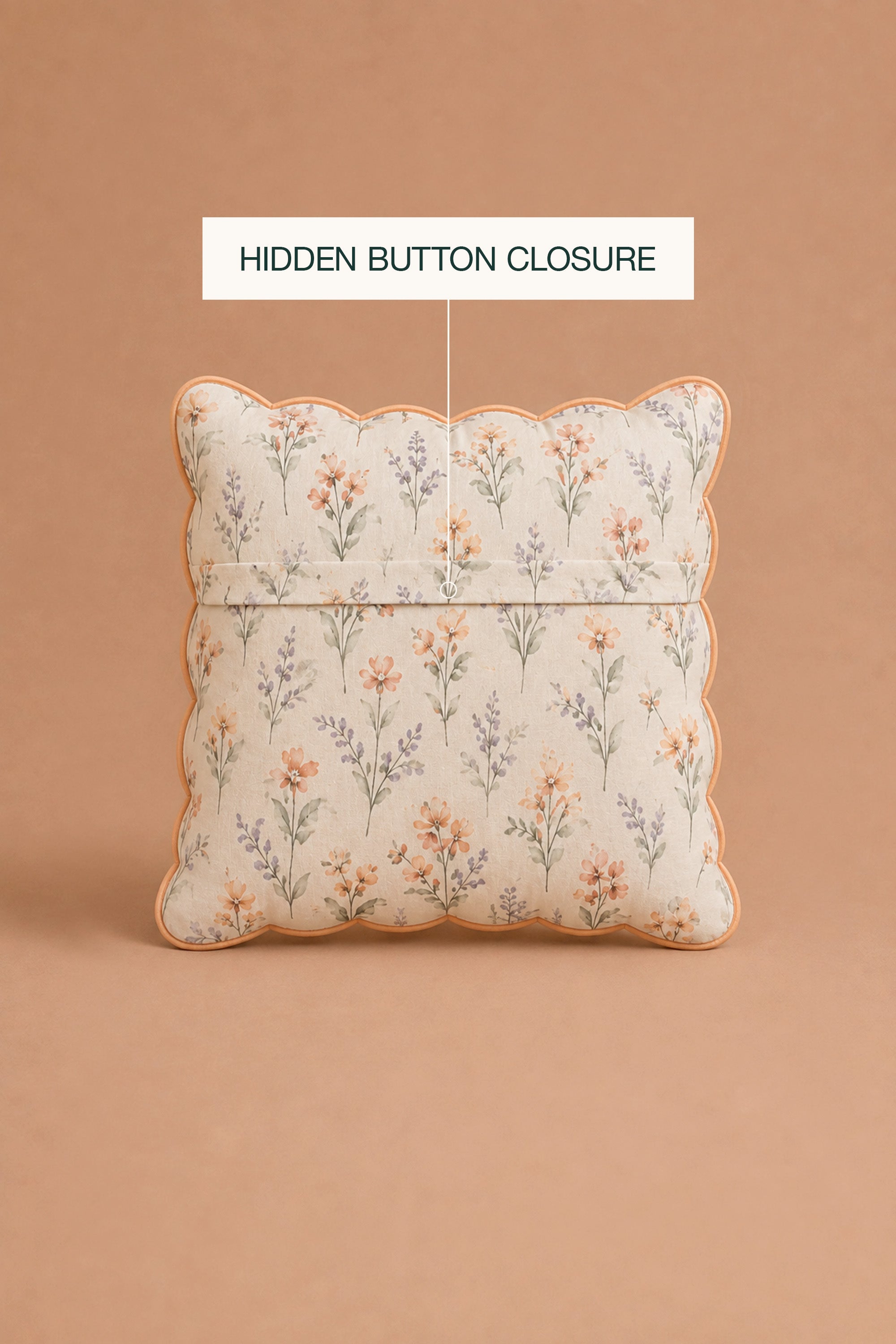 Serene Garden Sateen Cushion Cover