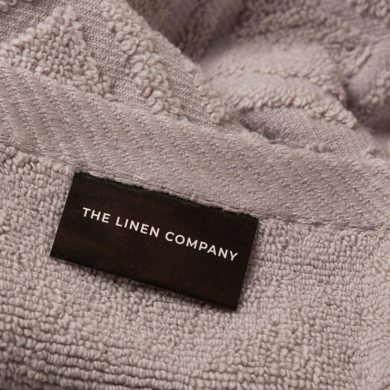 Silver Grey Diamond Hand Towel - THE LINEN COMPANY