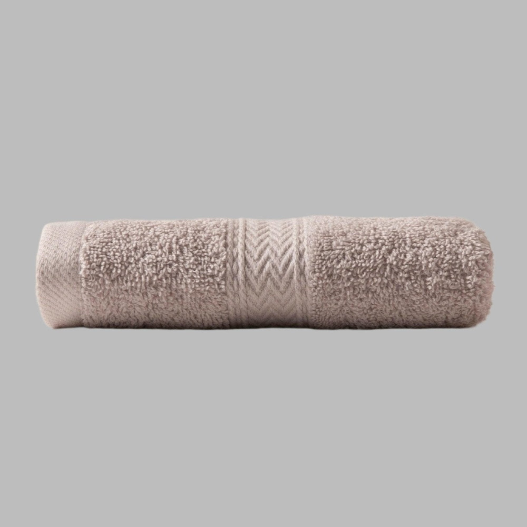 Silver Grey Zigzag Hand Towel - THE LINEN COMPANY