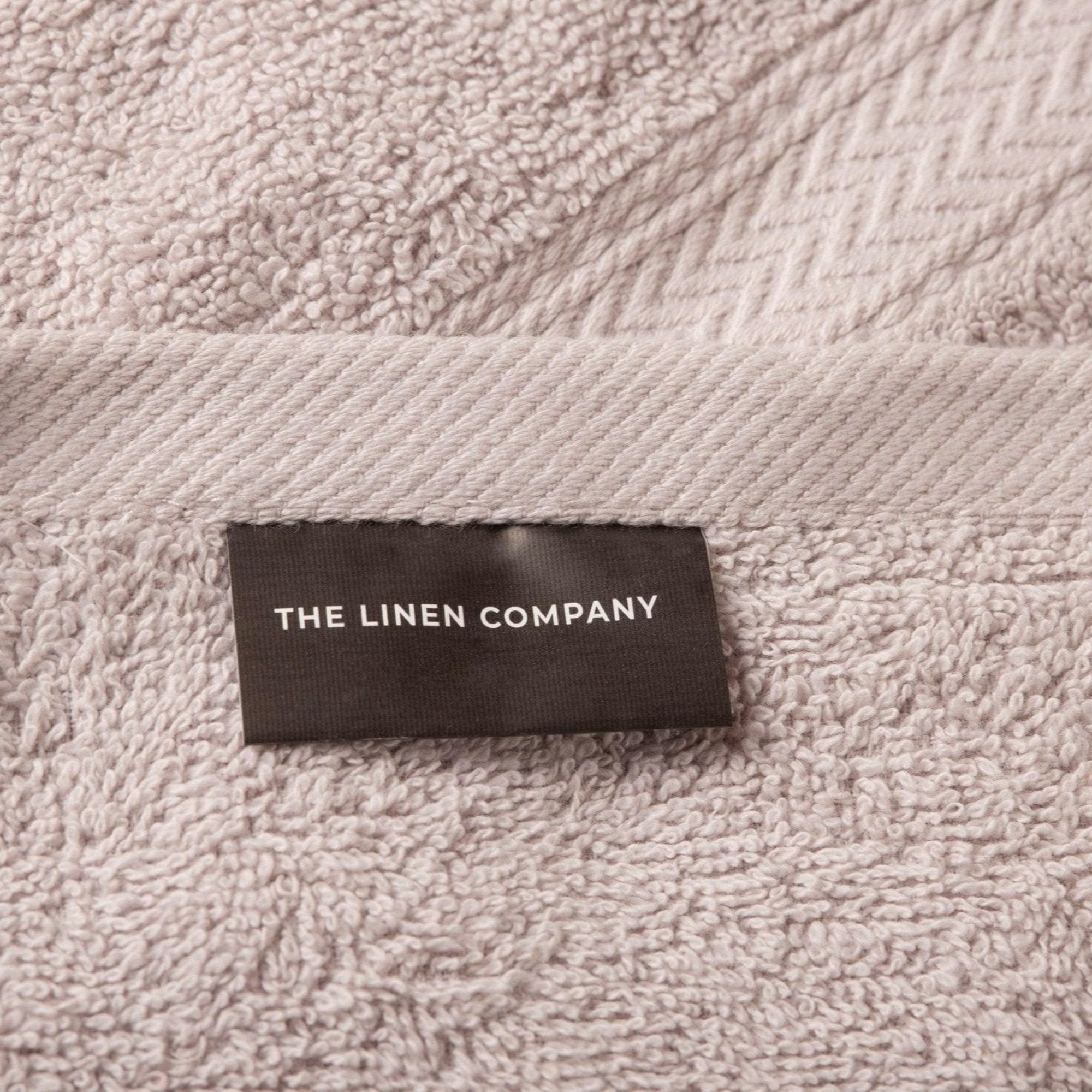 Silver Grey Zigzag Hand Towel - THE LINEN COMPANY