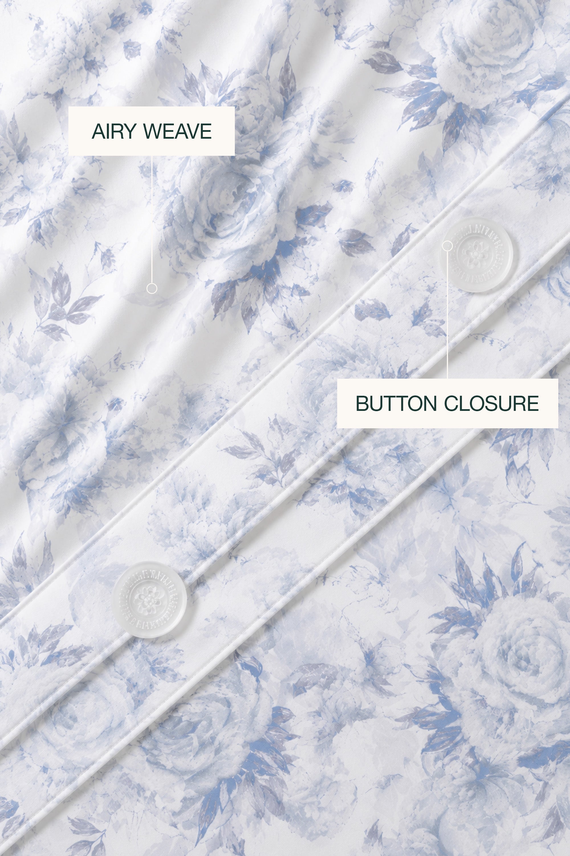 Sky Aura Percale Duvet Cover set