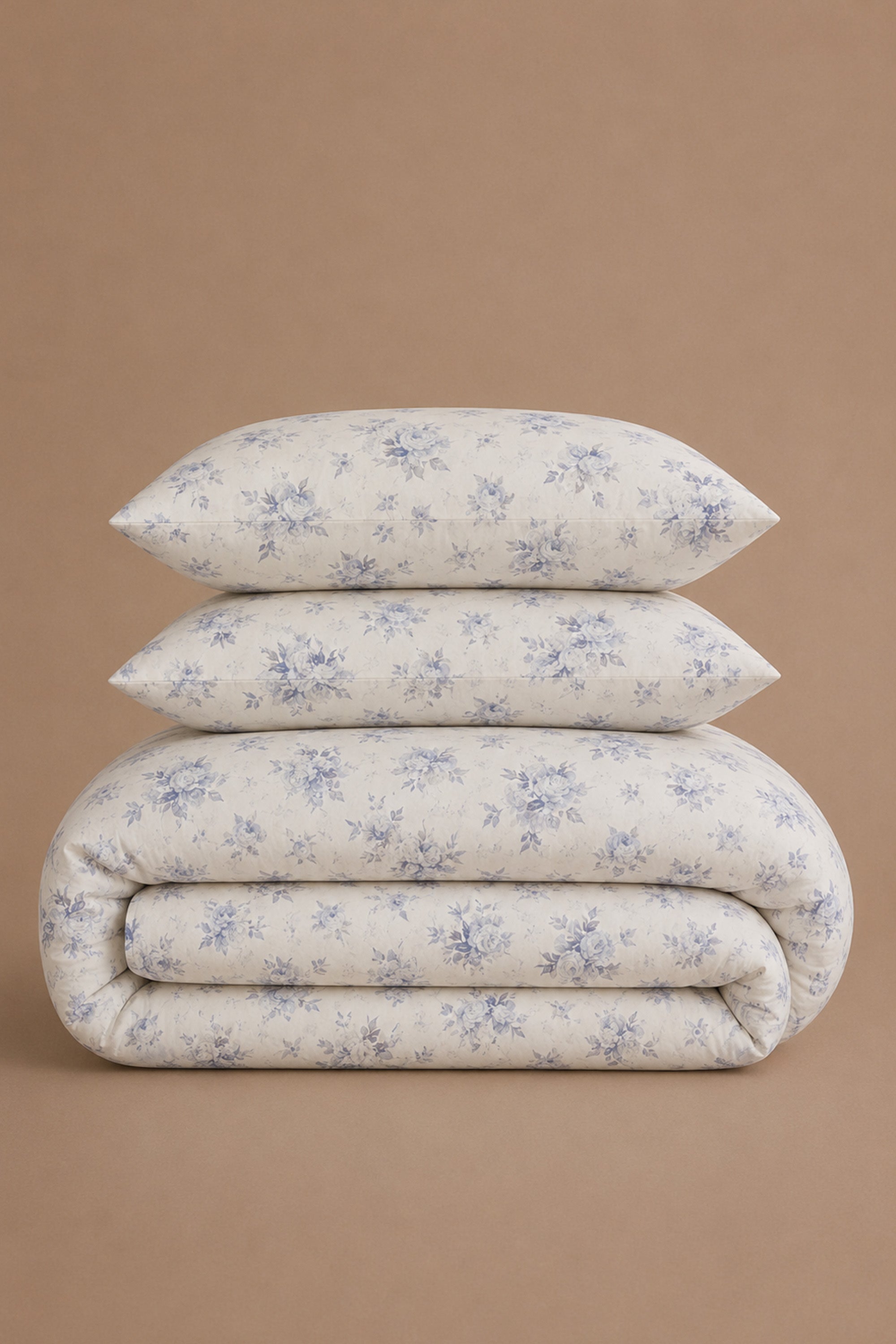 Sky Aura Percale Duvet Cover set