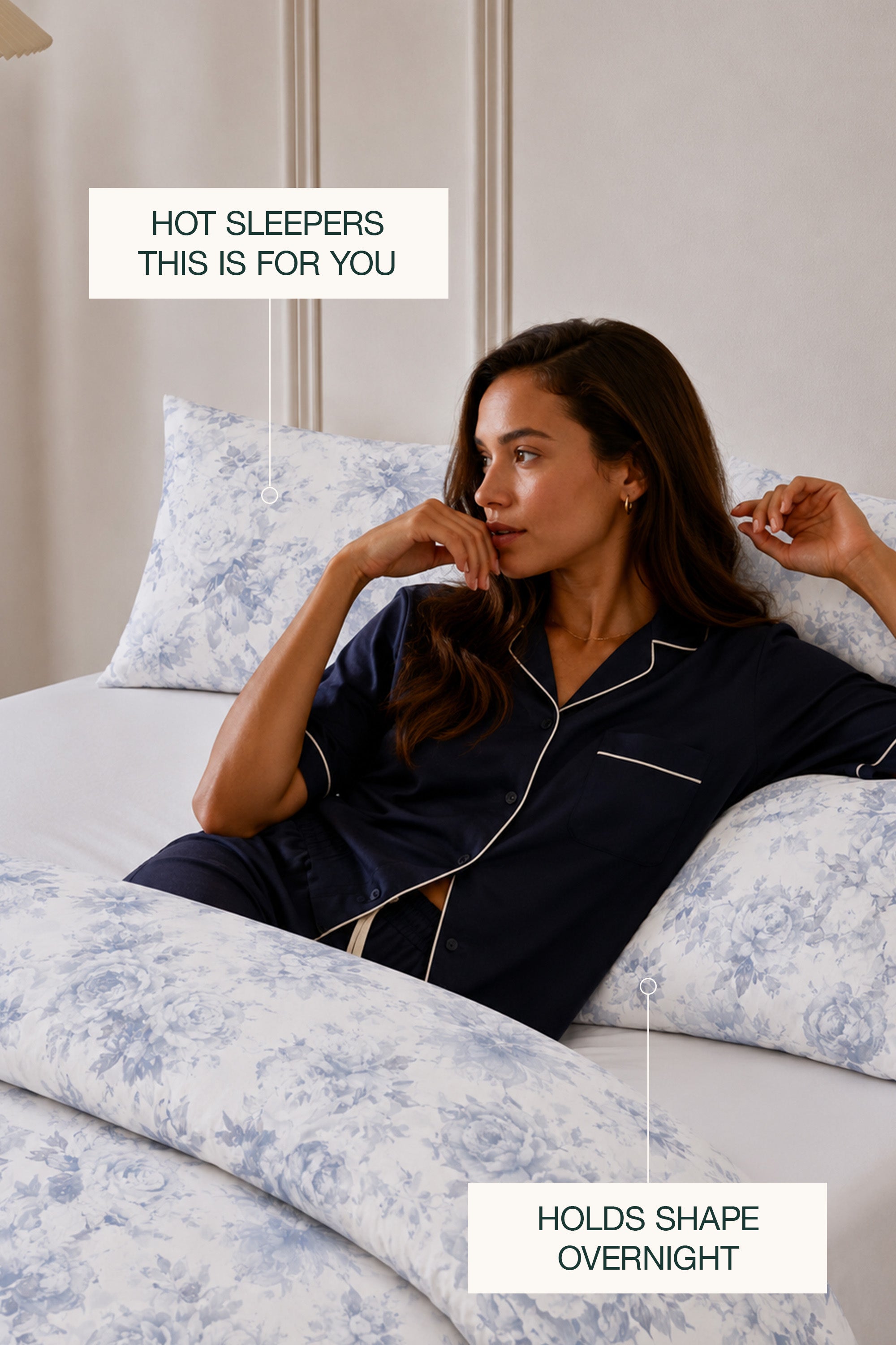 Sky Aura Percale Duvet Cover set