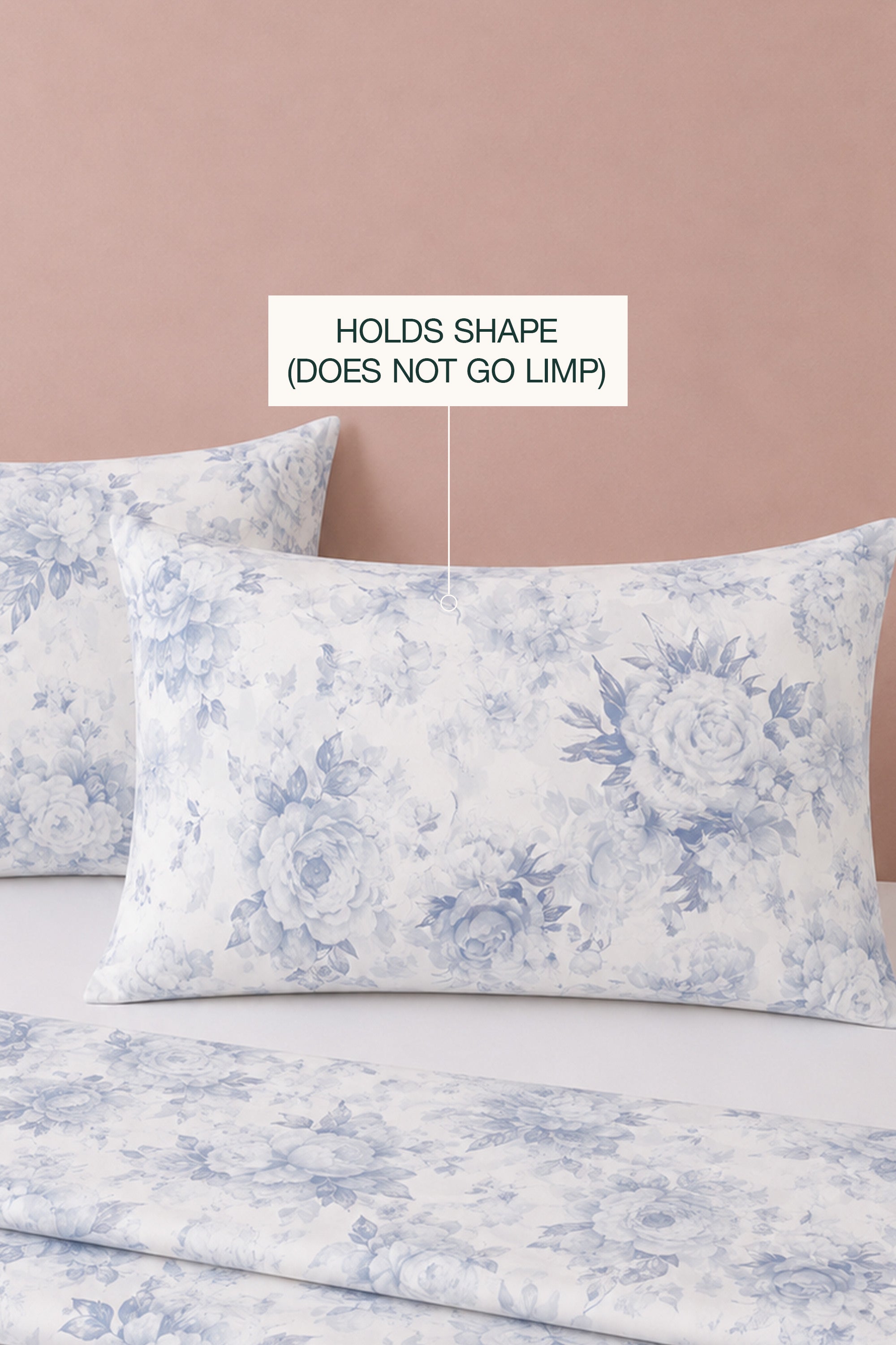 Sky Aura Percale Bed Sheet Set