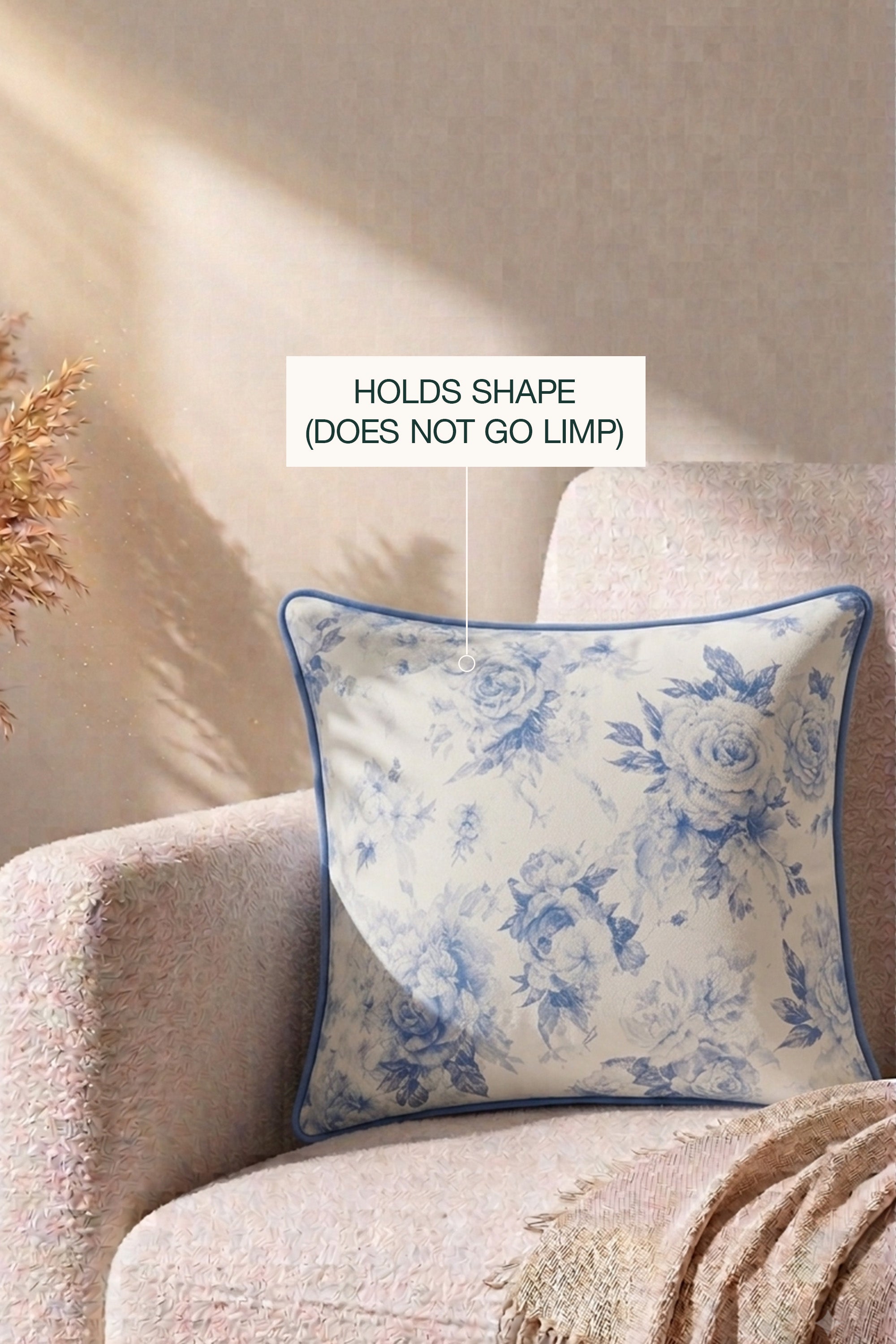 Sky Aura Percale Cushion Cover