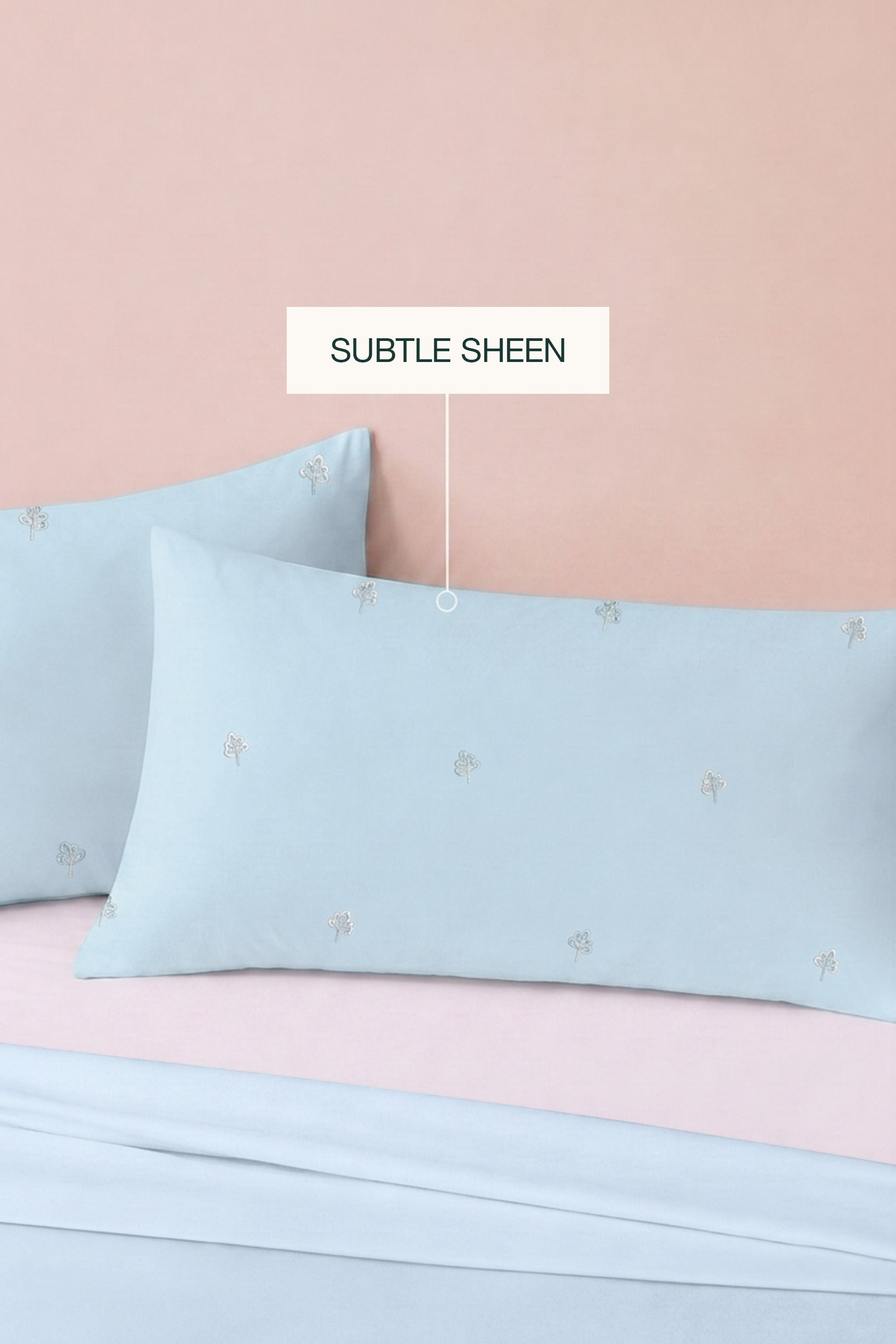 T400 Luxe Sky Embroidered Egyptian Cotton Bed Sheet Set