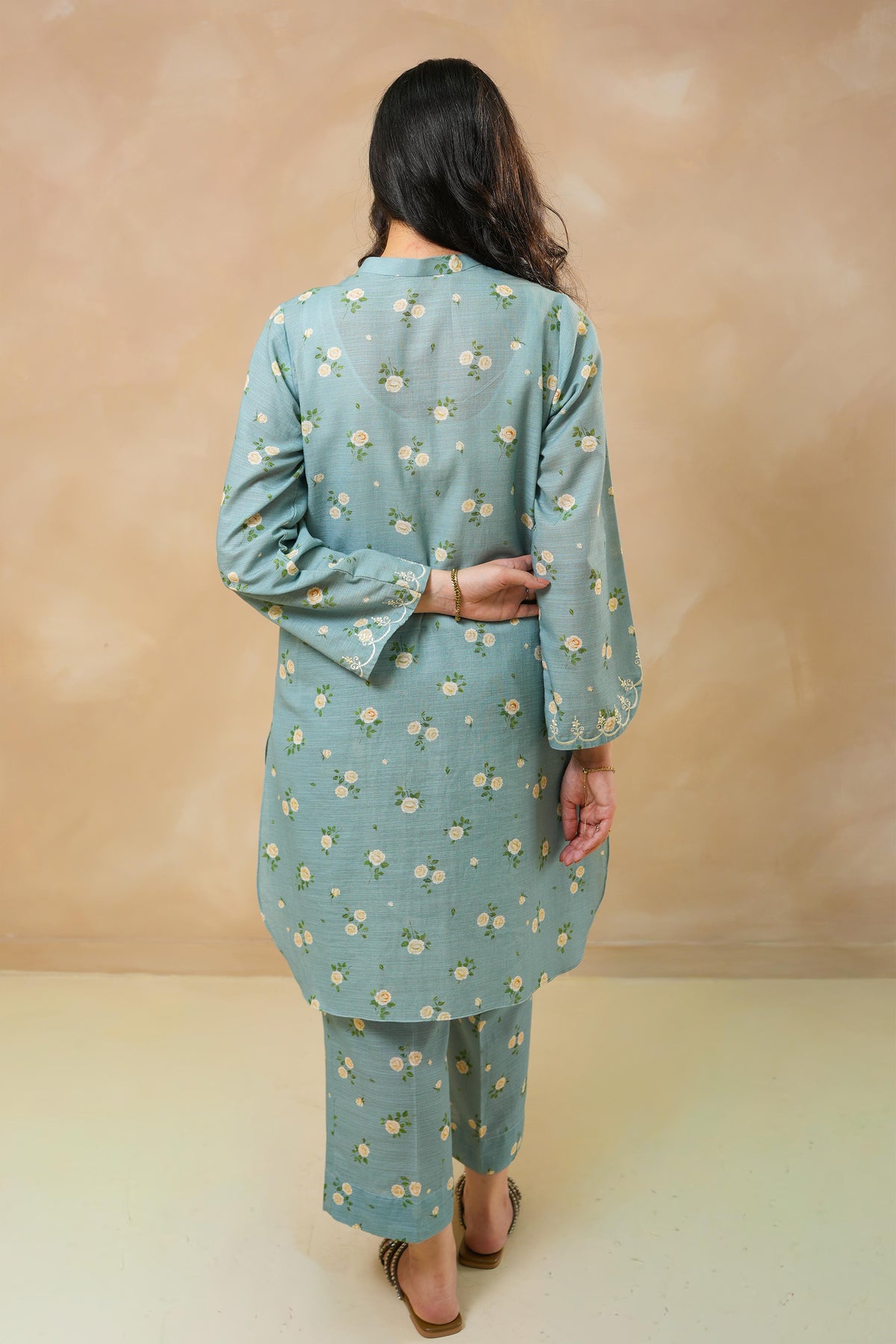 Sky Meadow Khaddar Set