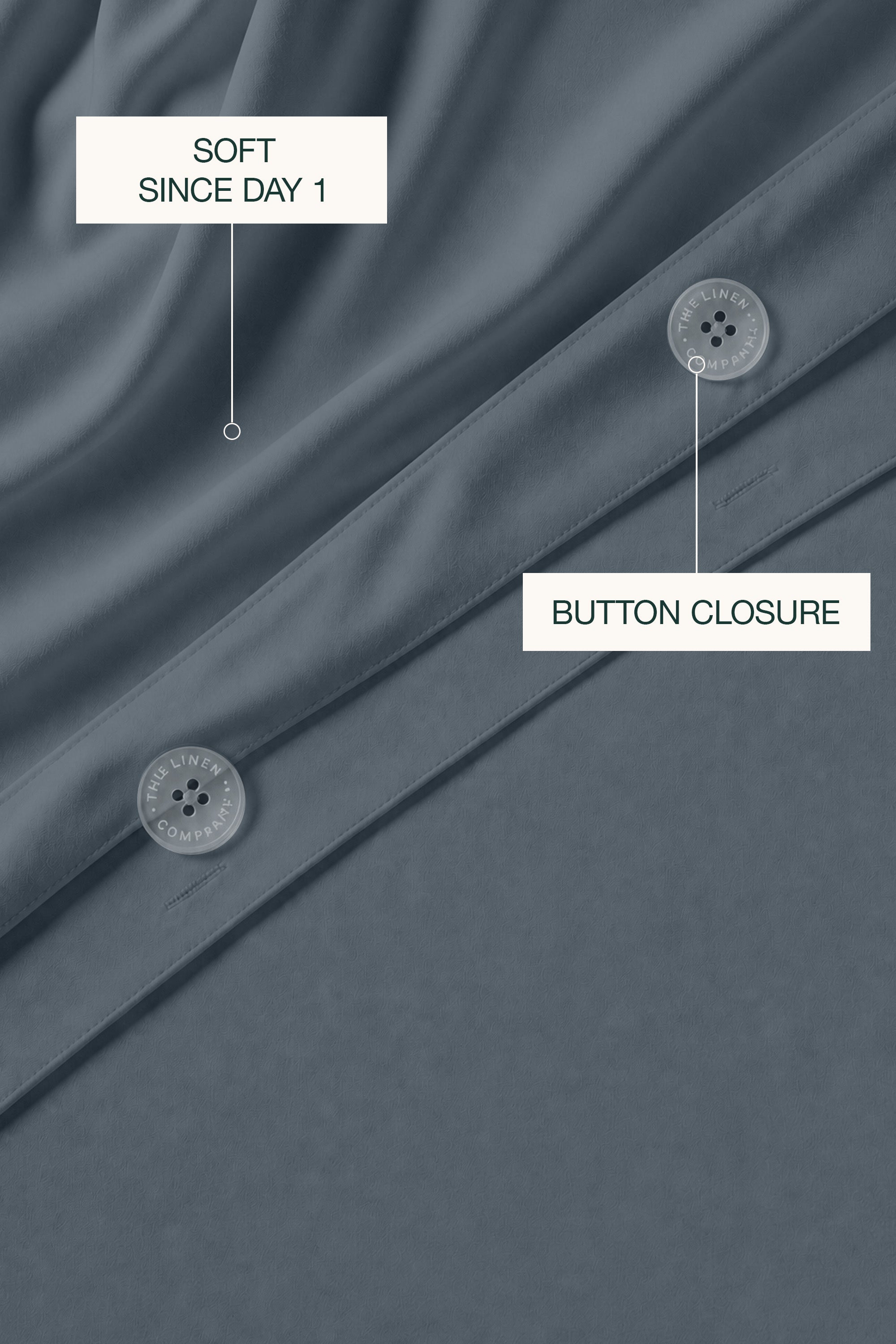 T200 Slate Blue Duvet Set