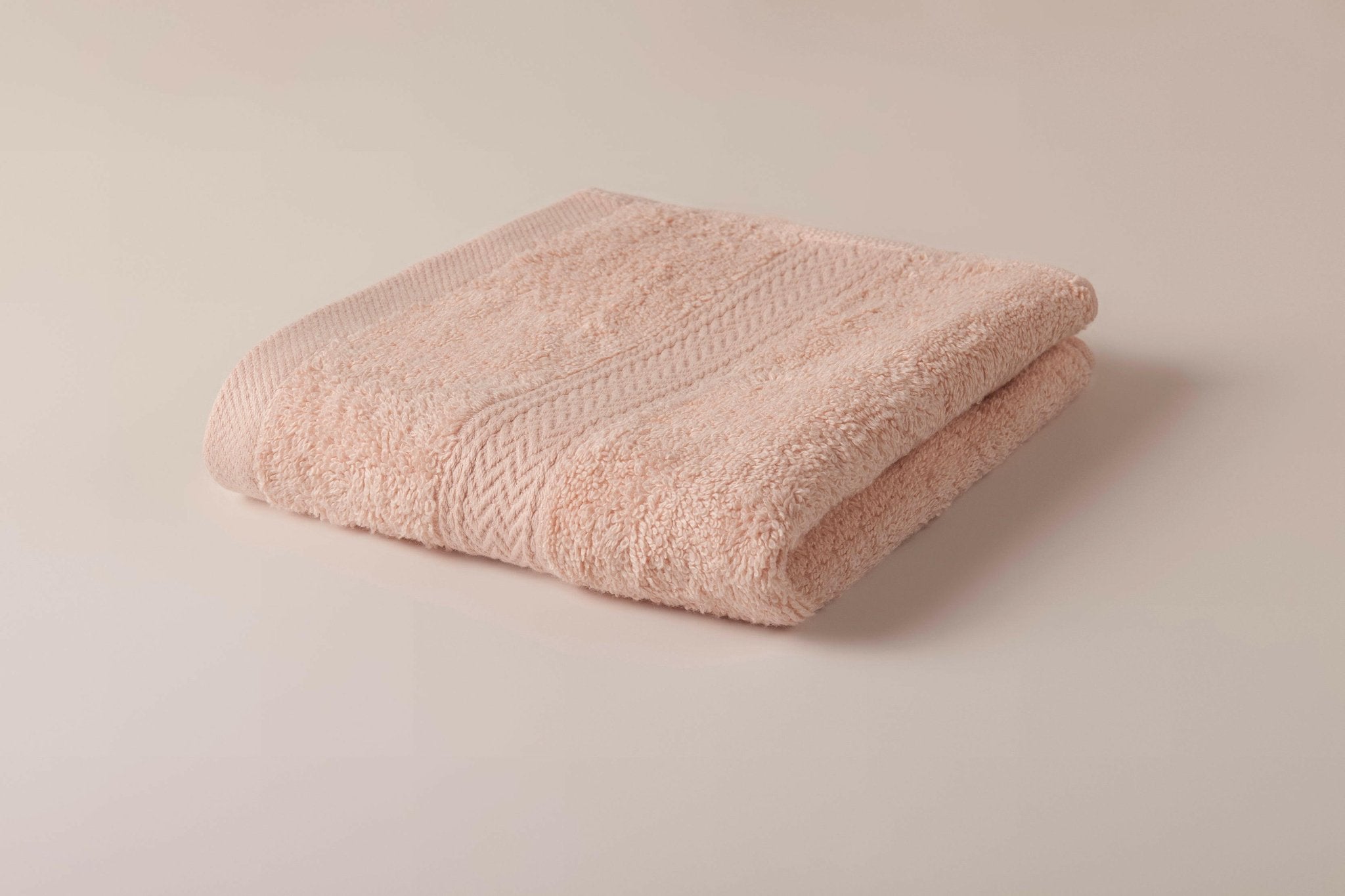 Soft Pink Zigzag Hand Towel - THE LINEN COMPANY