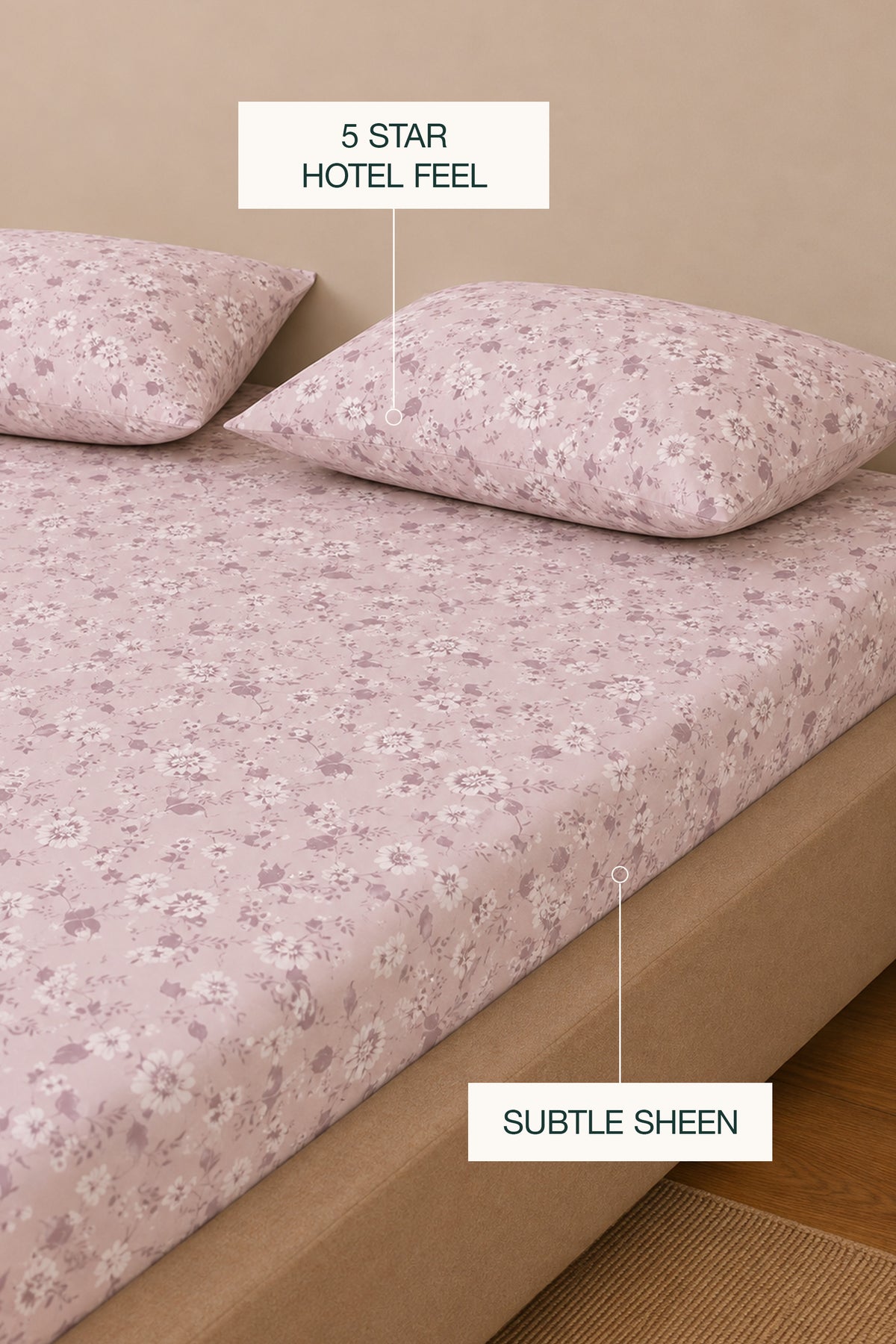 Soft Cobalt Sateen Sheet Set