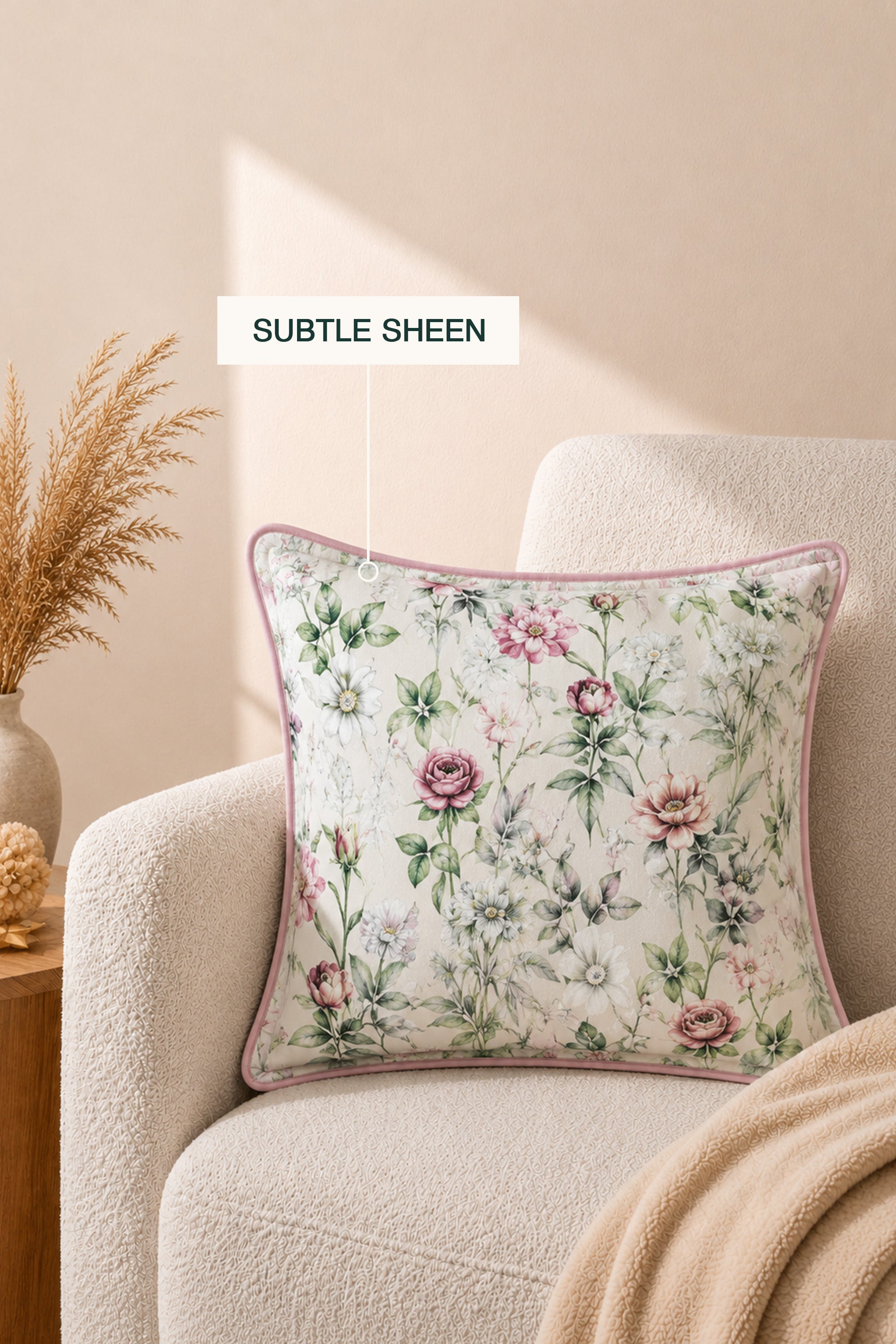 Summer Mirage Sateen Cushion Cover