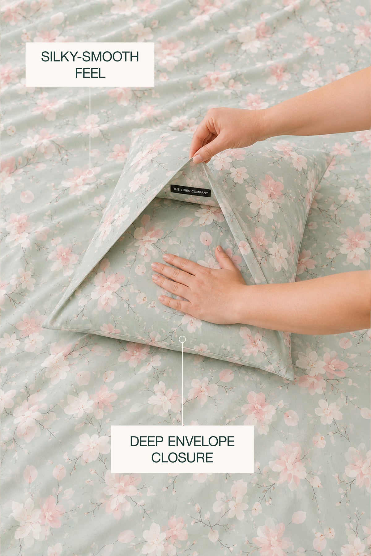 Sweet Magnolia Sateen Duvet Set