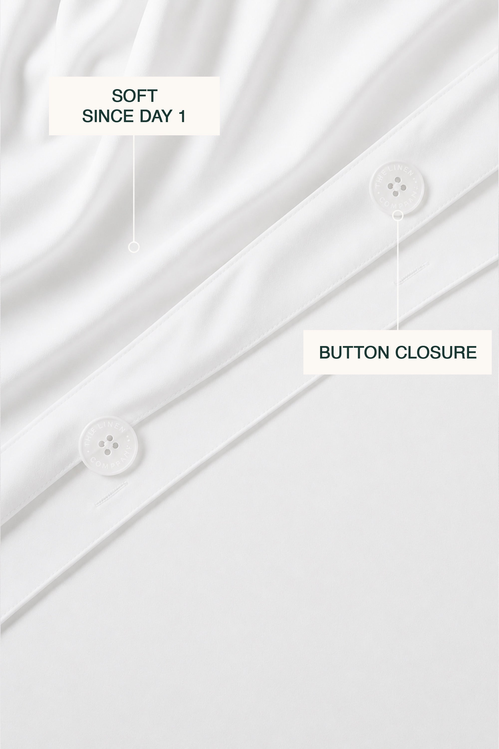 T1000 Luxe White Duvet Cover Set With 3 Line Gold Baretta