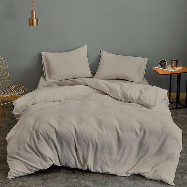 Taupe Duvet Cover Set - THE LINEN COMPANY