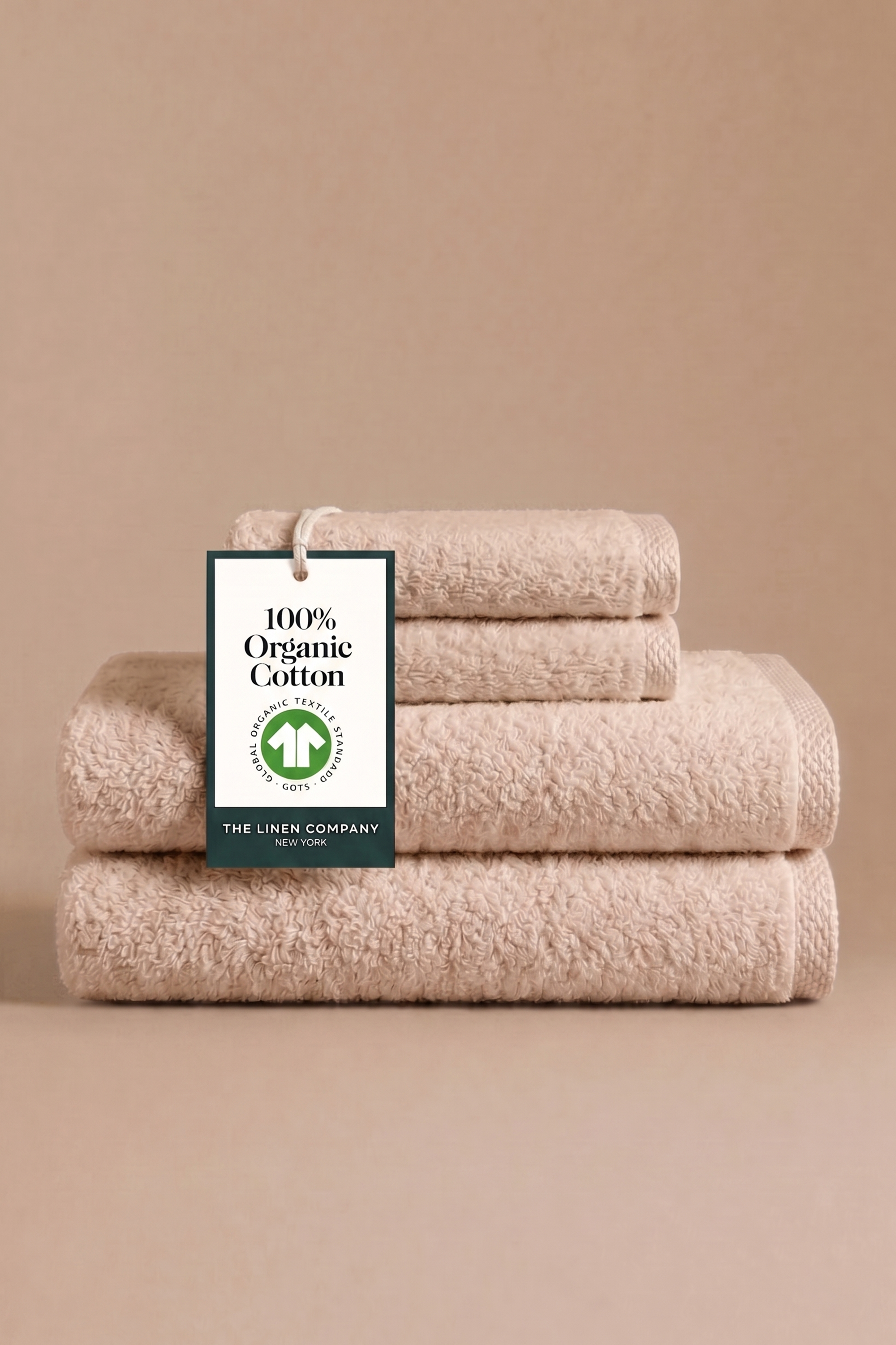 Taupe Organic Towels (Set of 4)