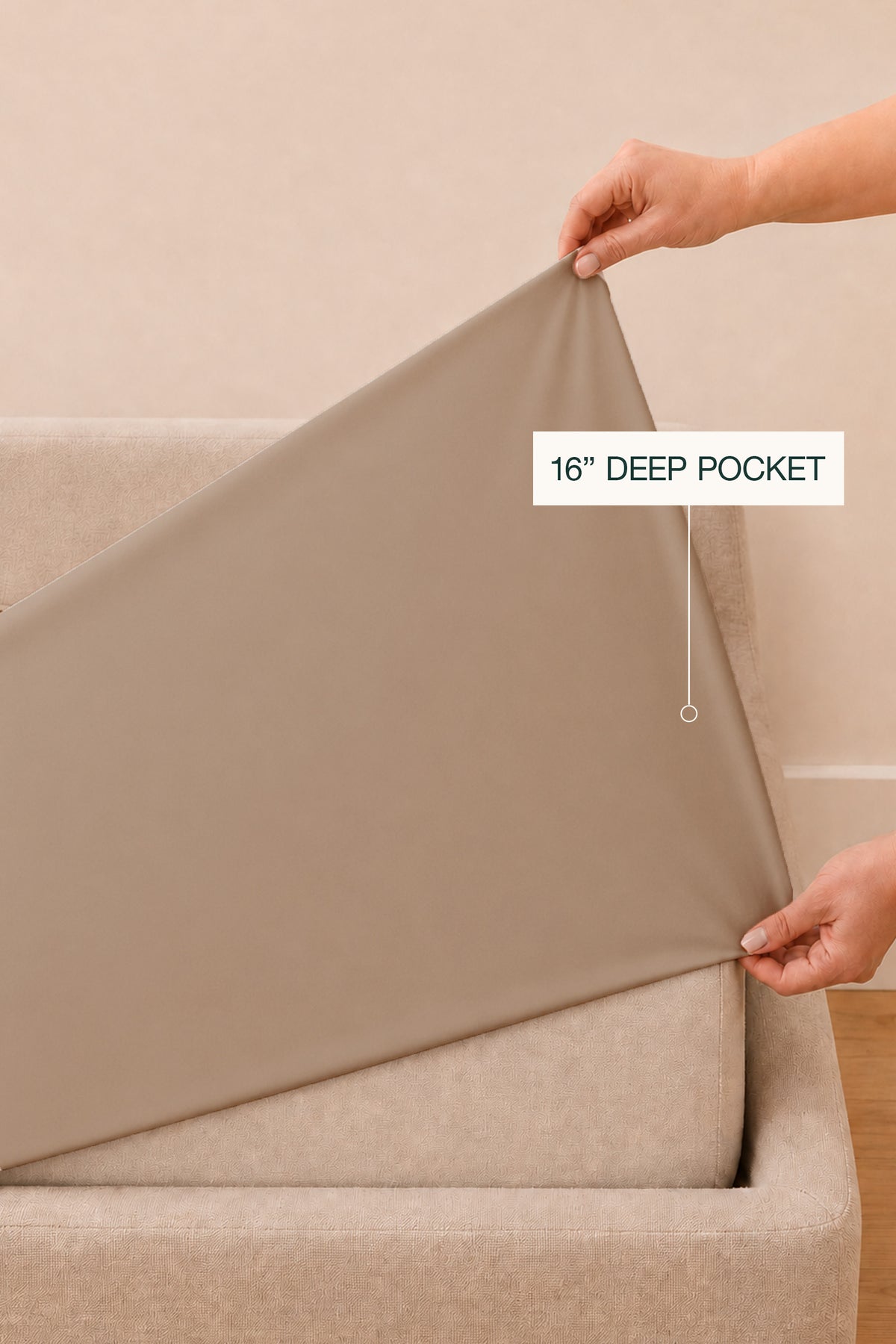 T300 Luxe Taupe Sheet Set