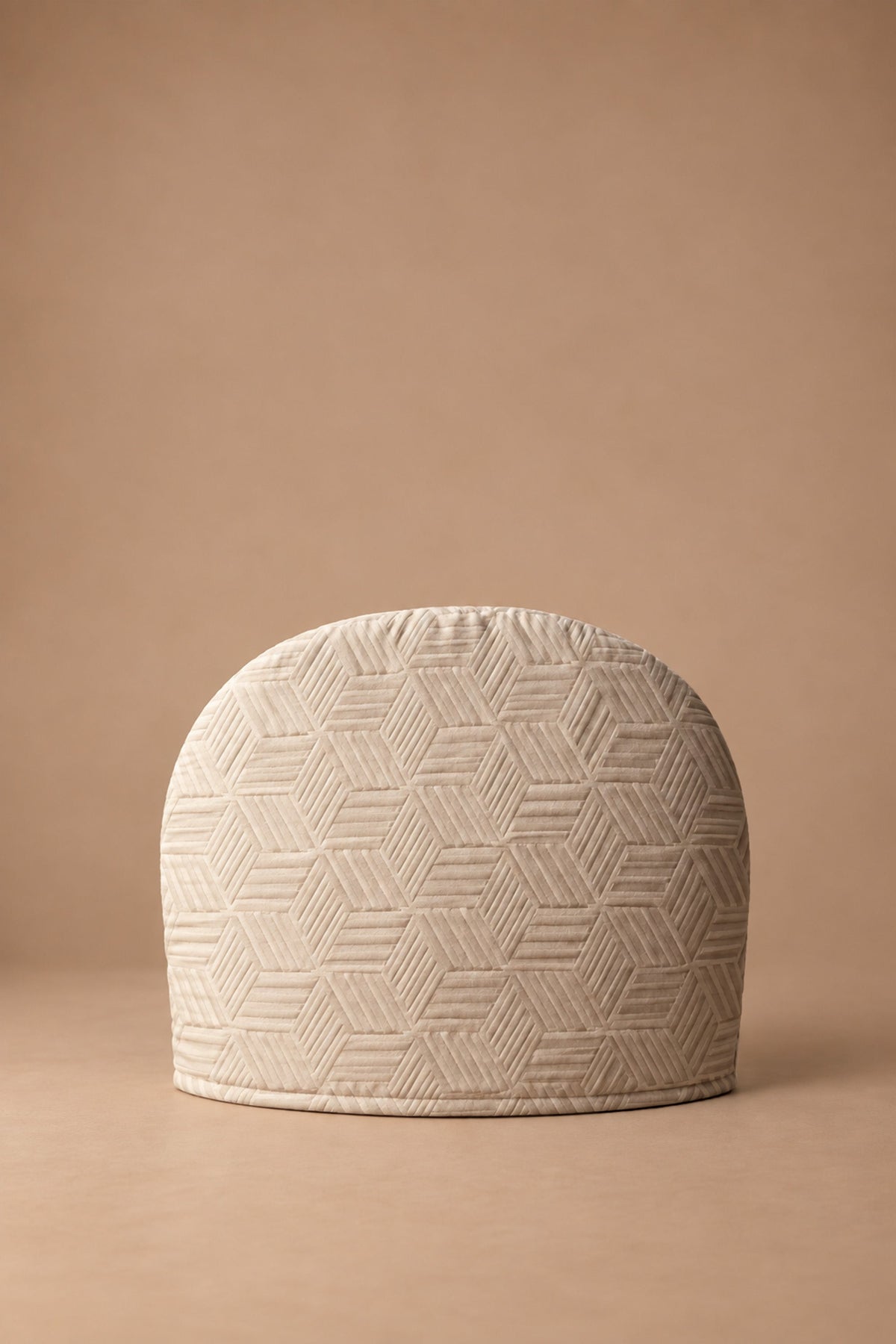Jacquard tea cozy in taupe #color_taupe