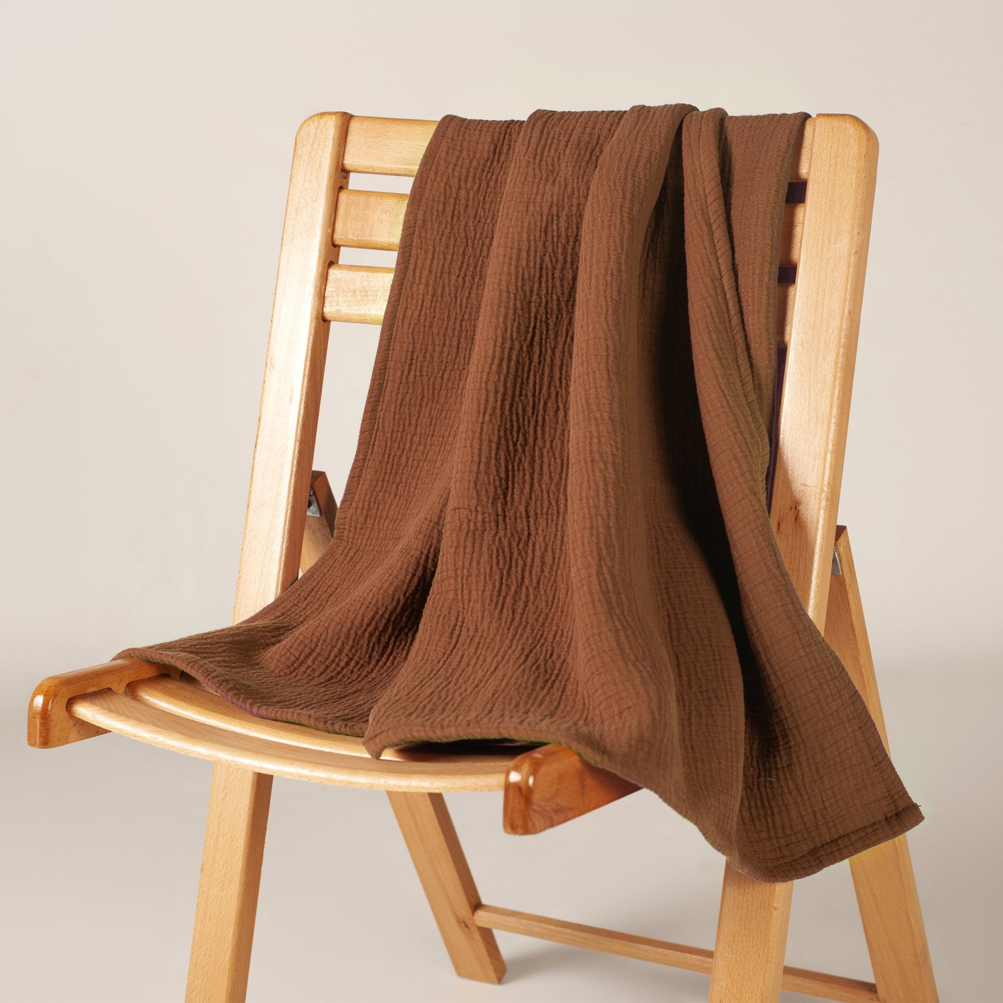 Terracotta Cotton Muslin Baby Wrap - THE LINEN COMPANY