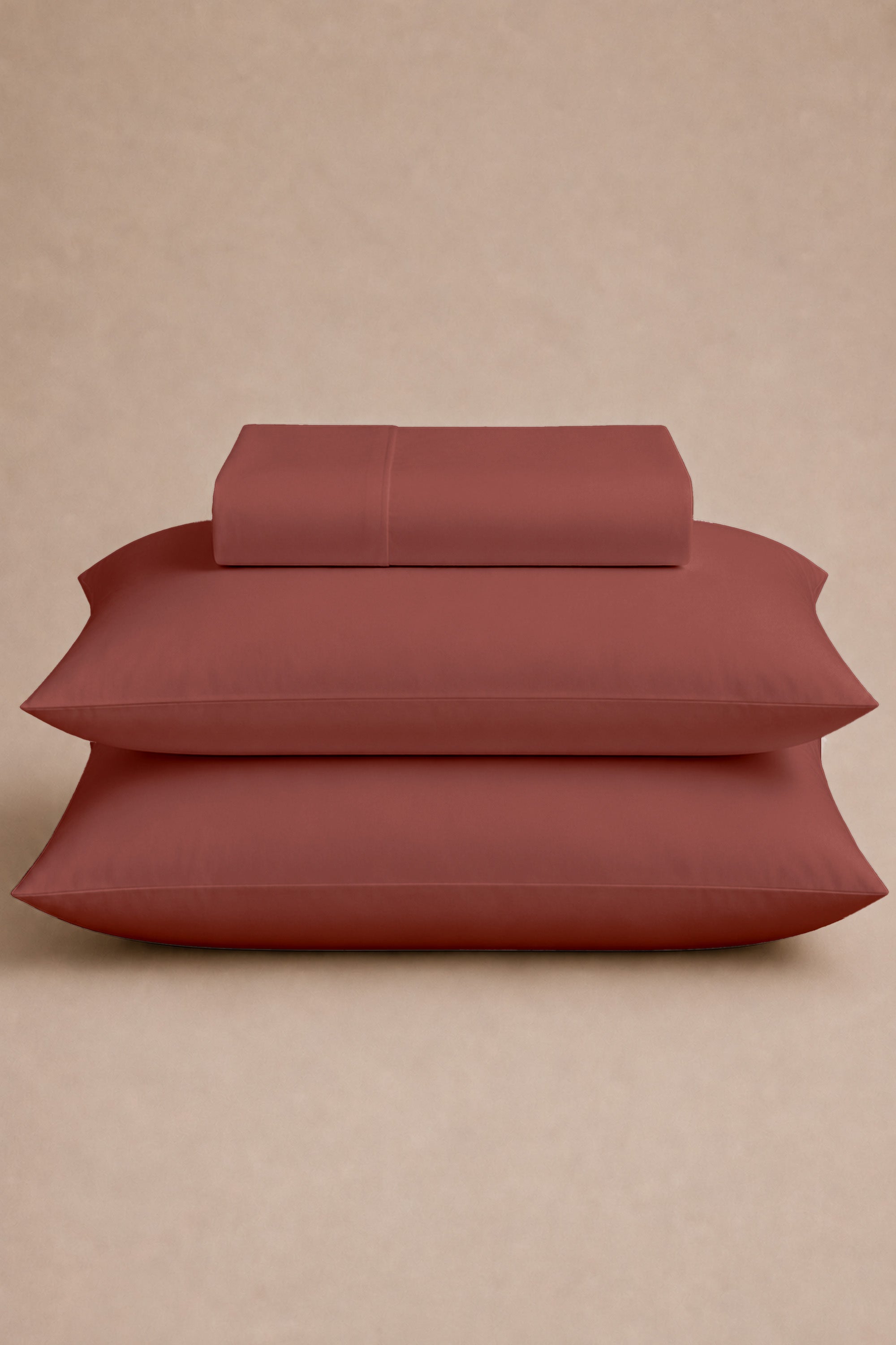 Terracotta Bed Sheet Set - Luxe T400 Egyptian Cotton