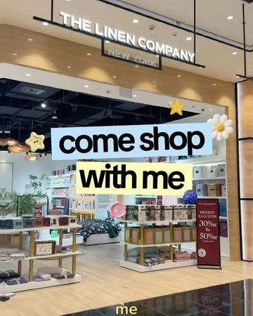 Come shop with me: The Linen Company store visit by @aizabagawi