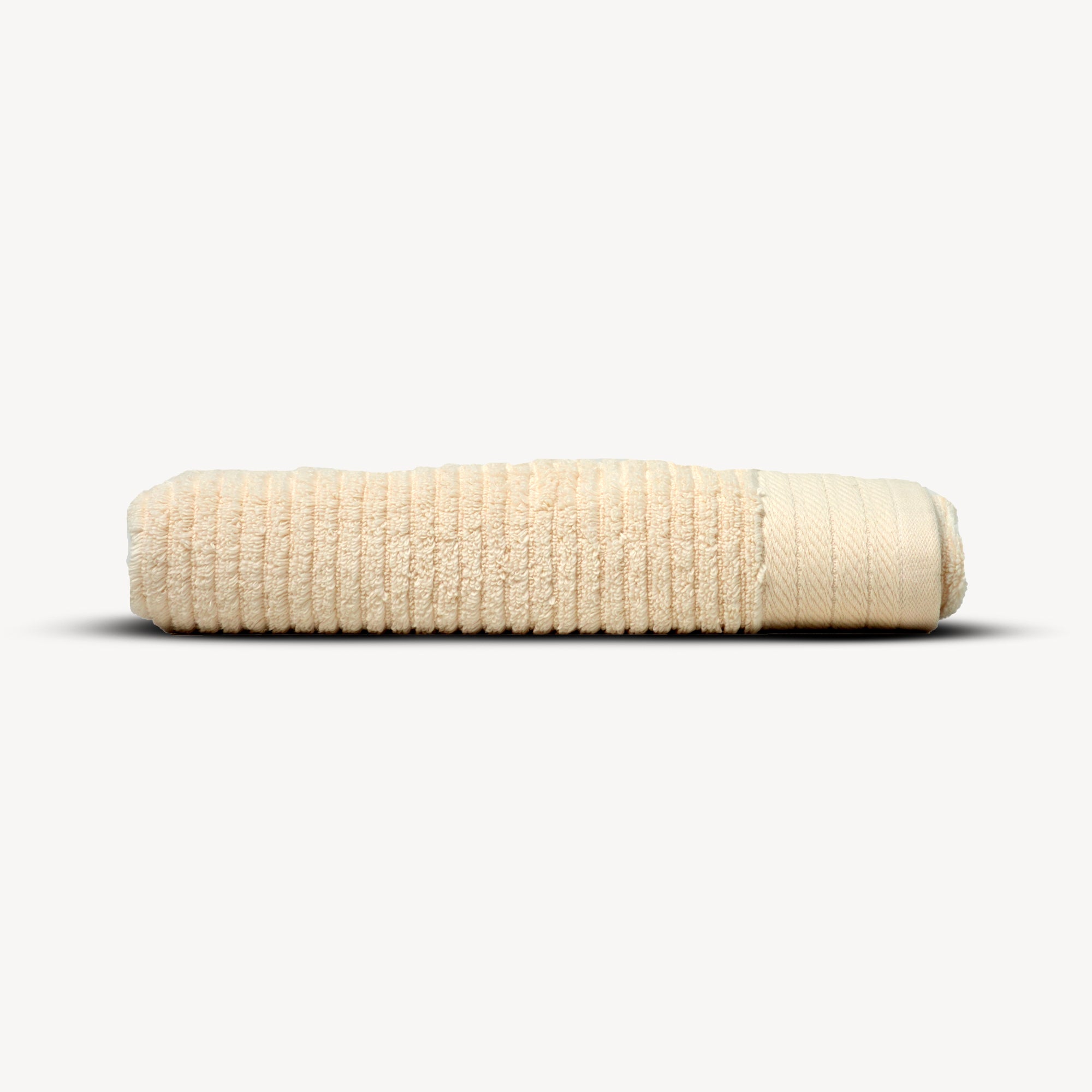 Off-White Ribbed Bath Towel