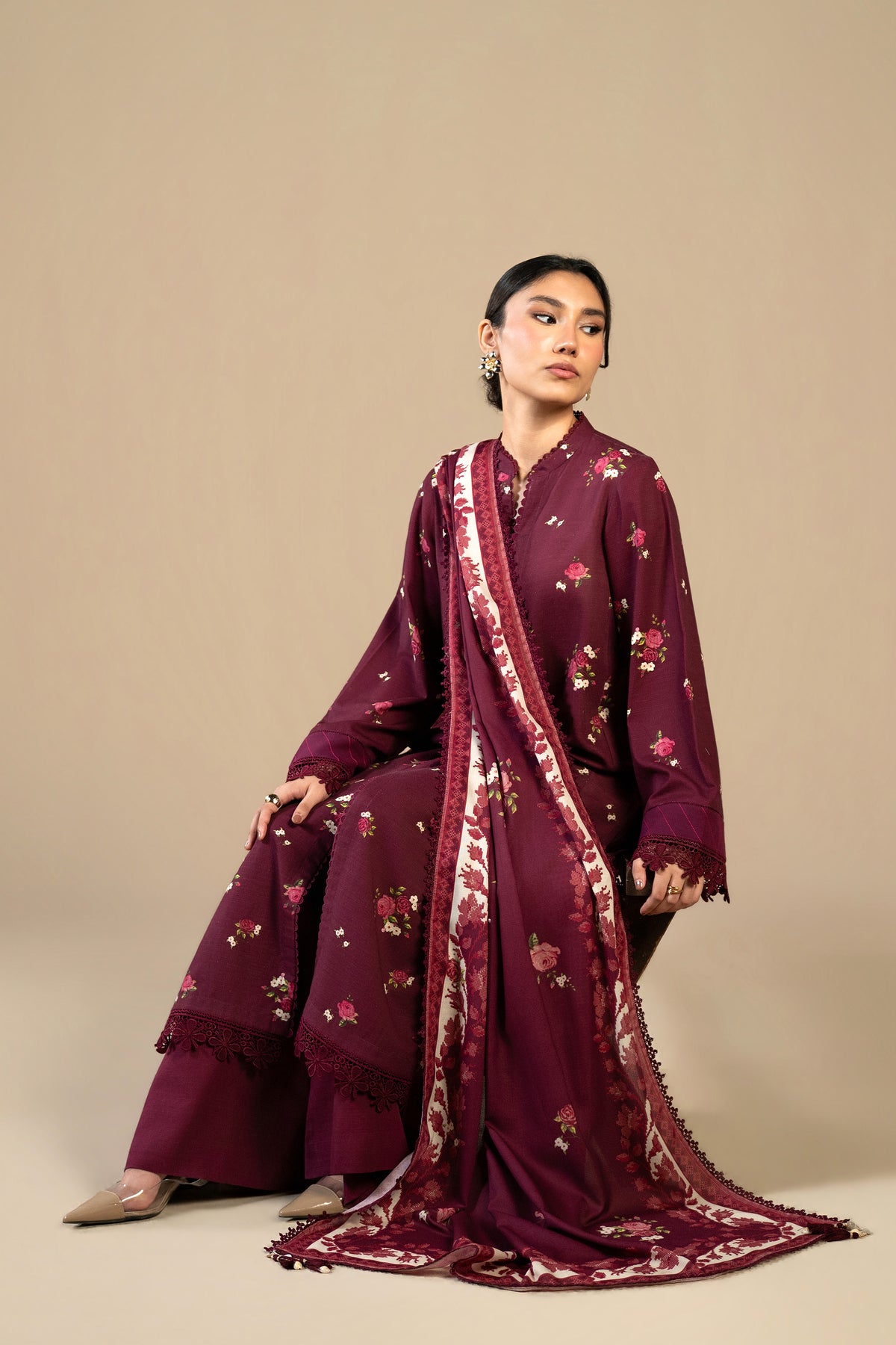 Victorian Wild Wood 3 PC Unstitched