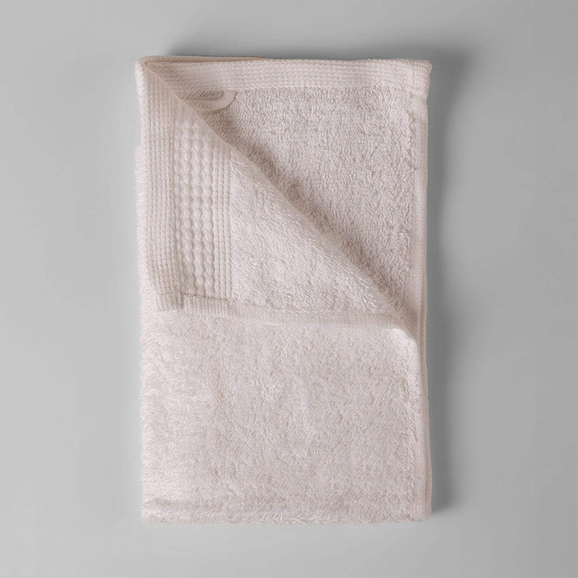 White Chain Stitch Mini Hand Towel - THE LINEN COMPANY