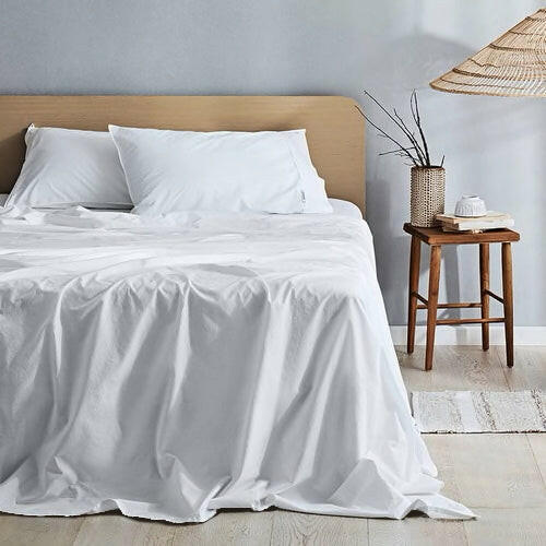 White Eucalyptus Tencel Bed Sheet Set - THE LINEN COMPANY