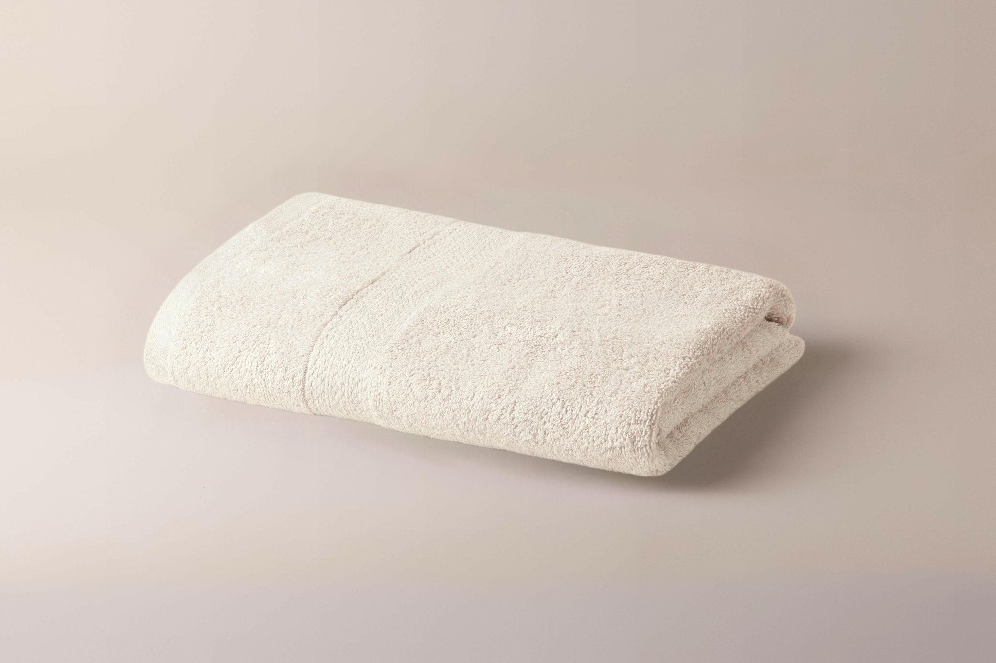 White Lattice Stripe Bath Towel - THE LINEN COMPANY