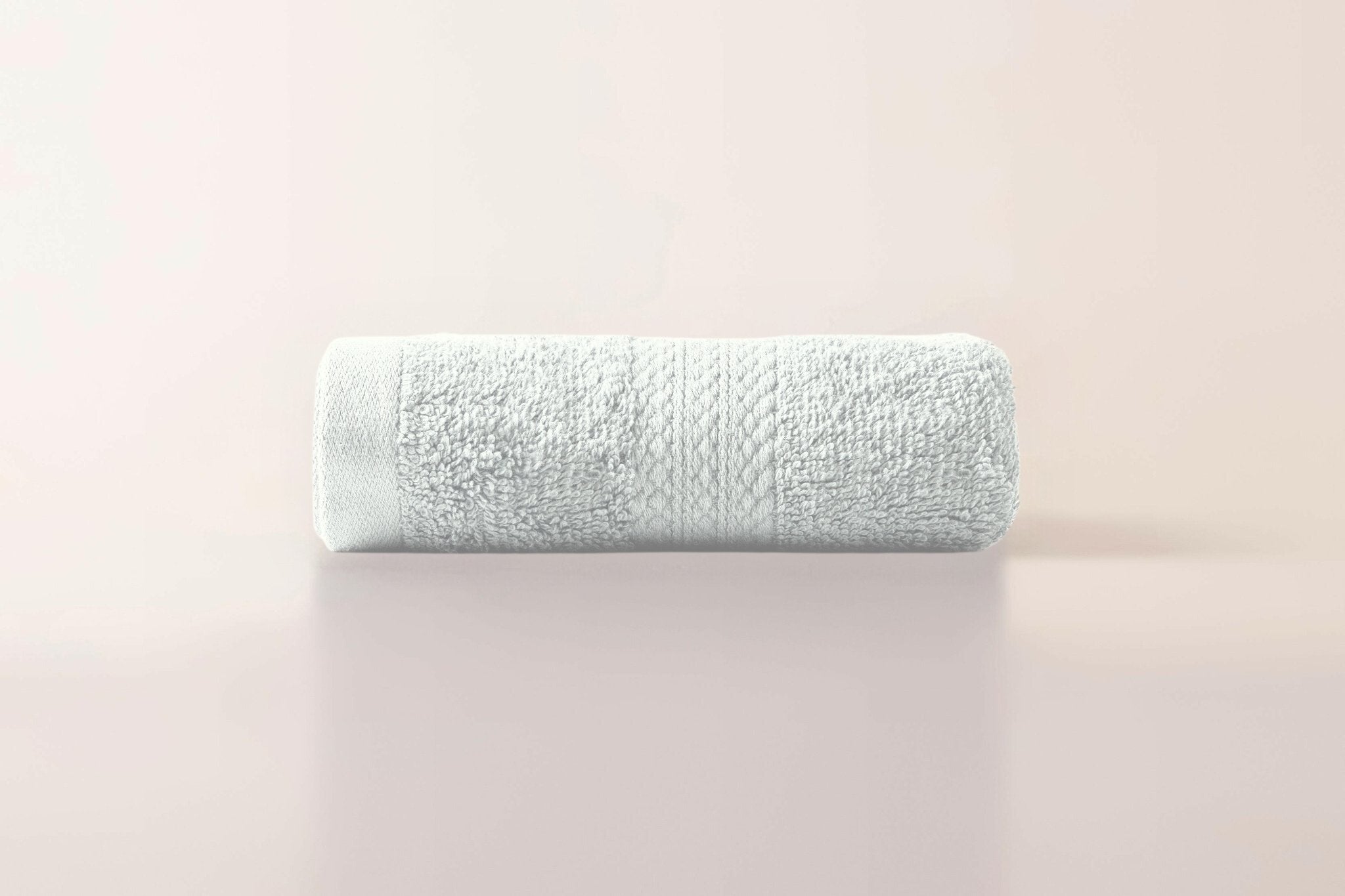 White Lattice Triple Stripe Hand Towel - THE LINEN COMPANY