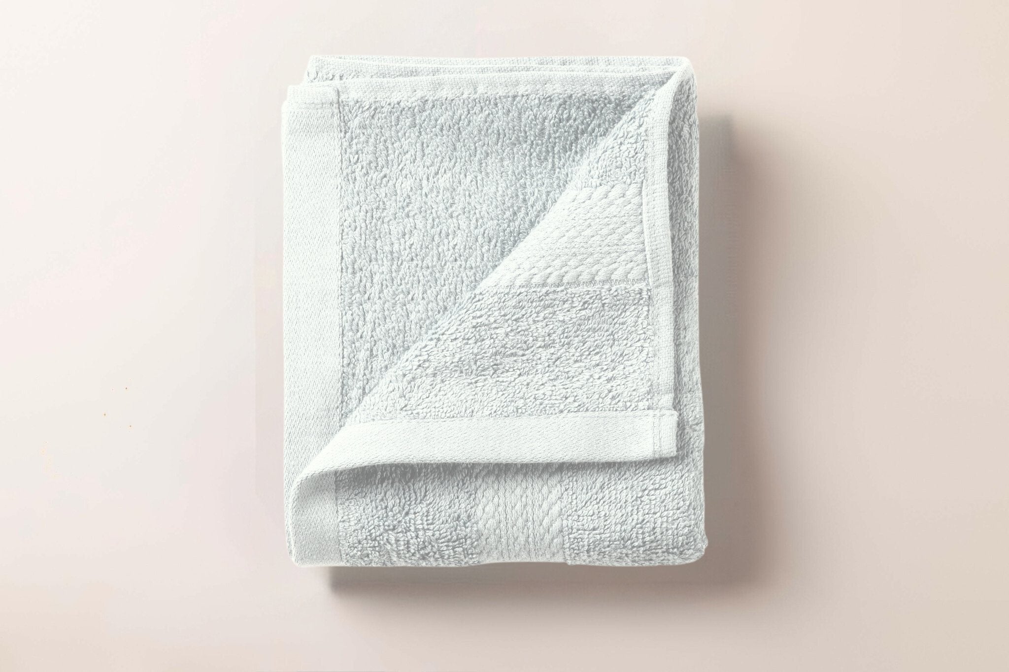 White Lattice Triple Stripe Hand Towel - THE LINEN COMPANY